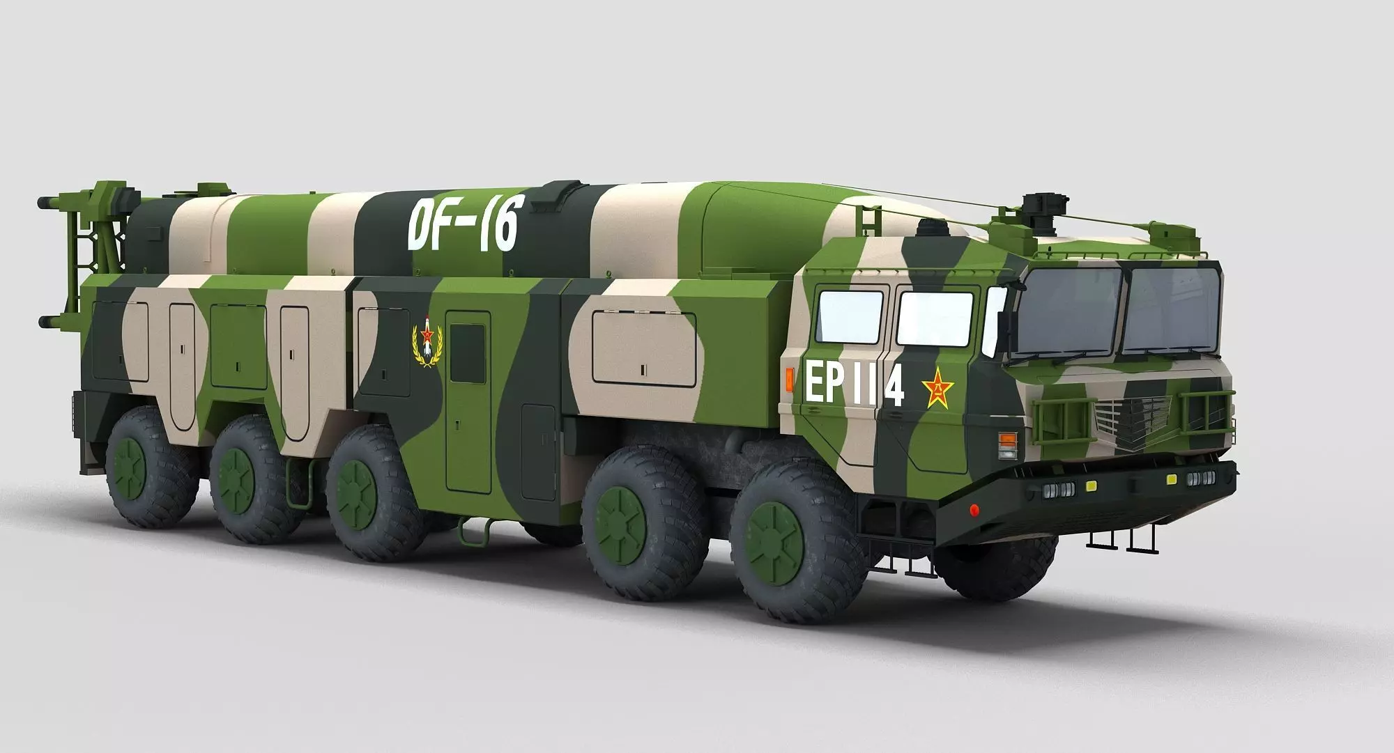 Chinese DF-16 Missile 3D model_0