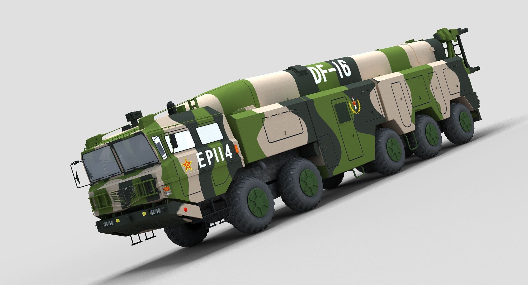 Chinese DF-16 Missile 3D model_2
