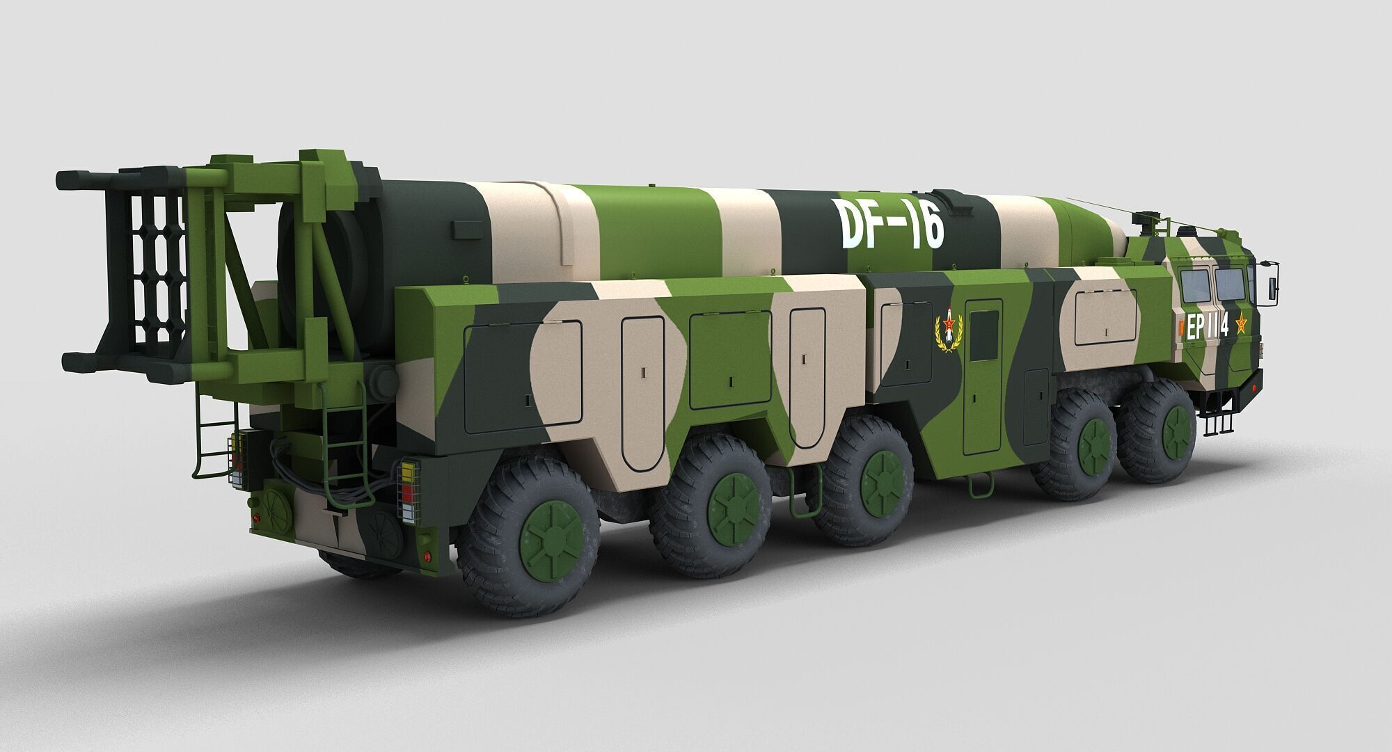 Chinese DF-16 Missile 3D model_1