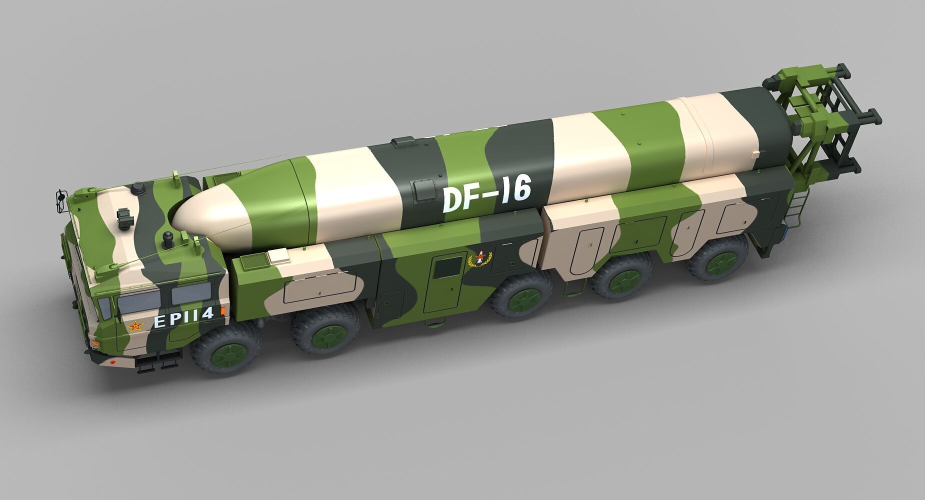 Chinese DF-16 Missile 3D model_5