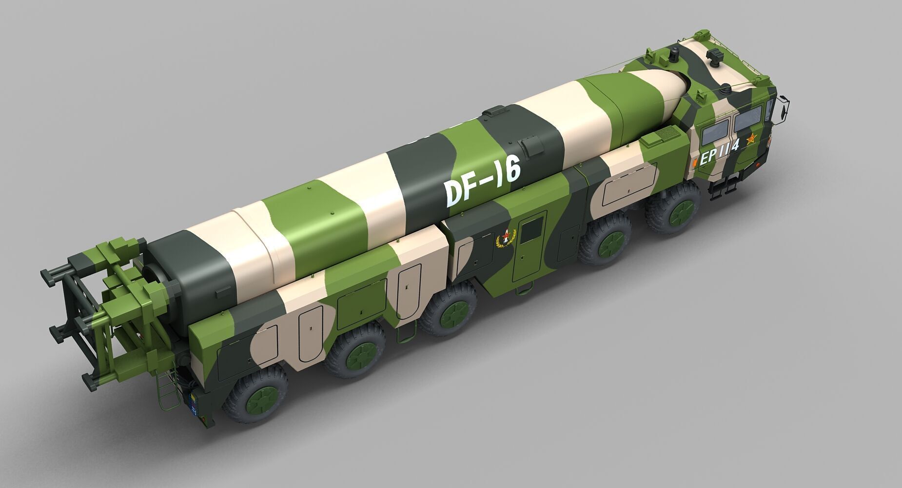 Chinese DF-16 Missile 3D model_6