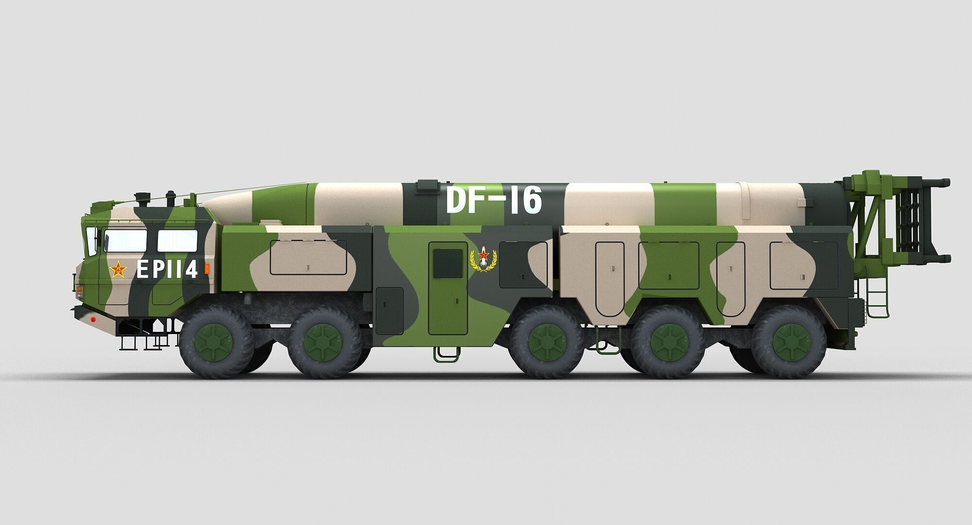 Chinese DF-16 Missile 3D model_7