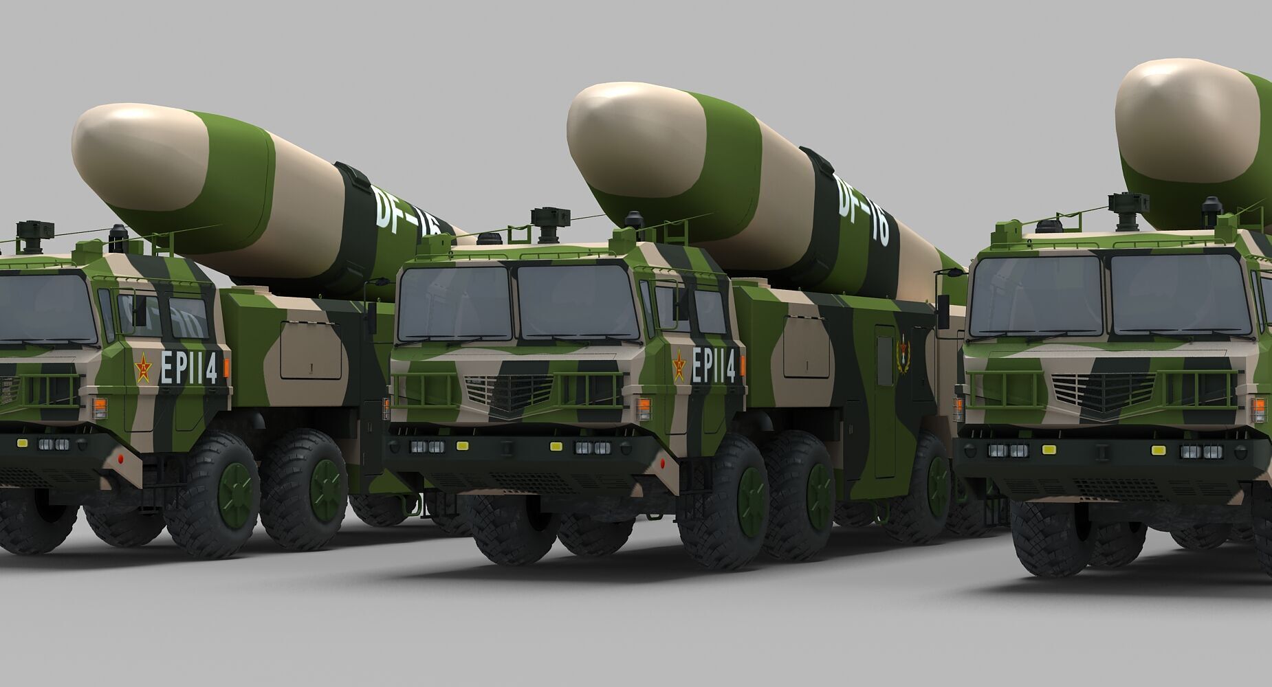 Chinese DF-16 Missile 3D model_10