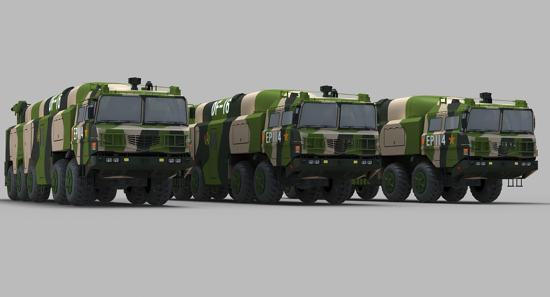 Chinese DF-16 Missile 3D model_8