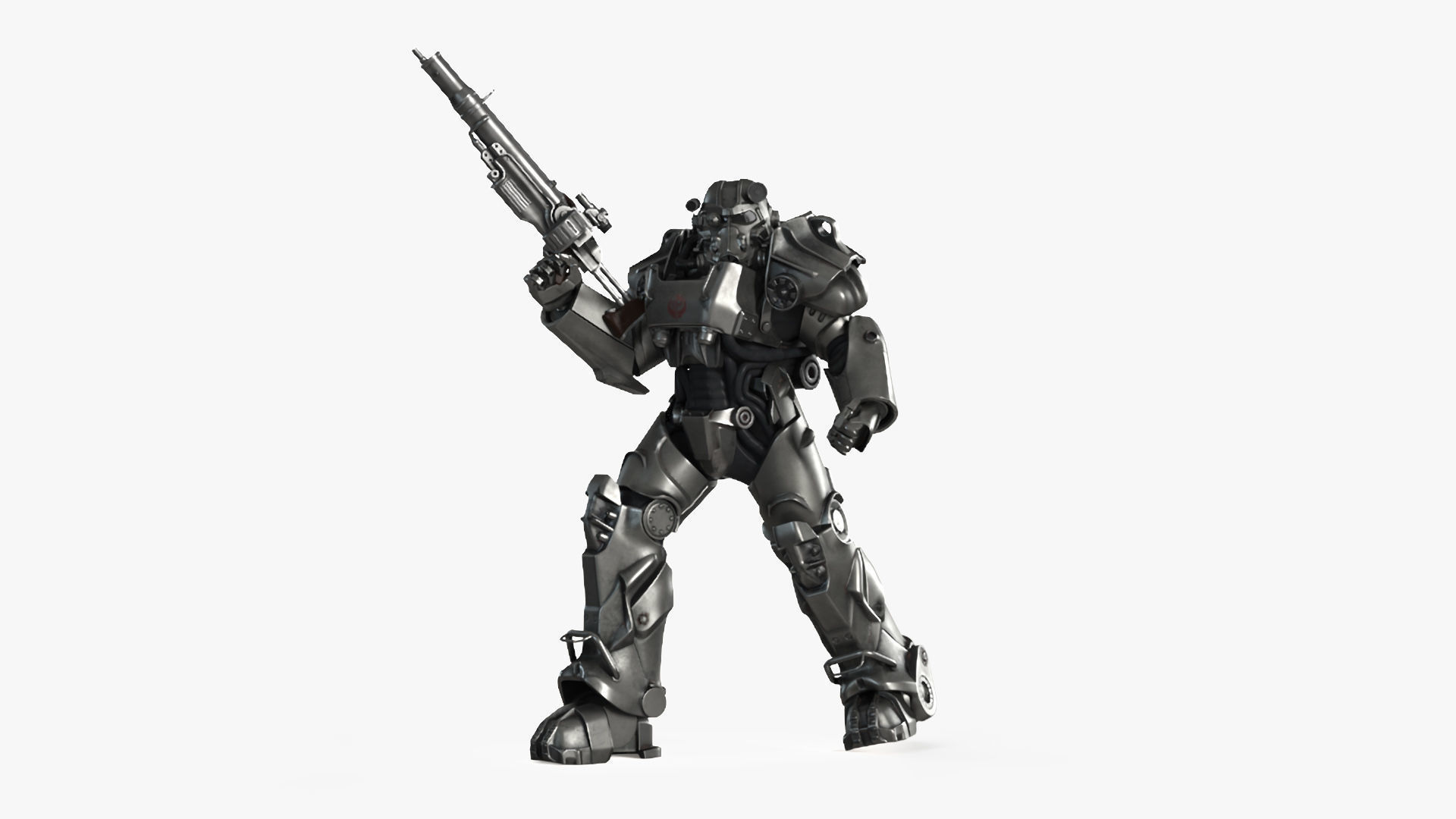 Fallout Combat Infantry Armor Walking for 3D Print 3D print model_8