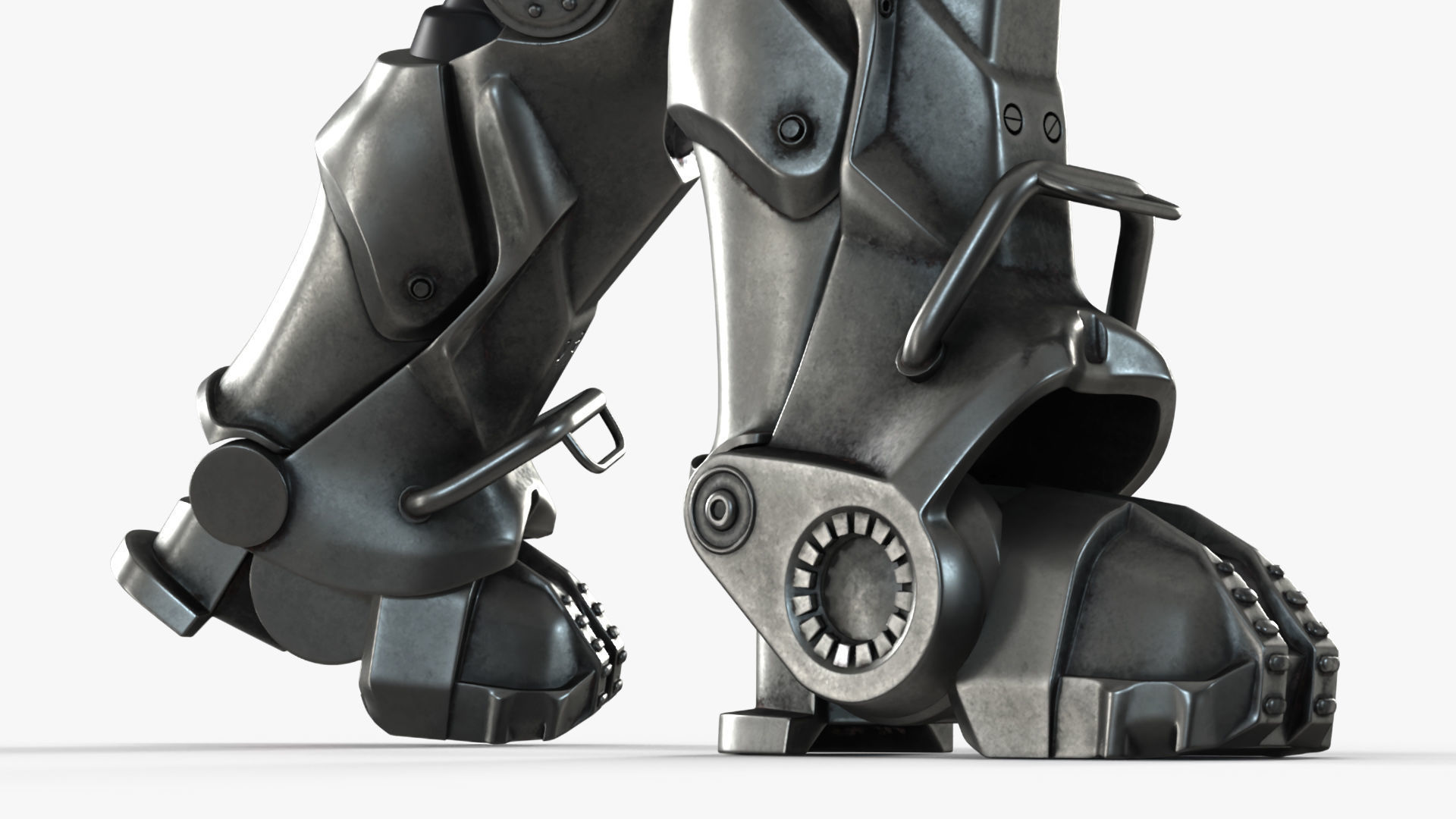 Fallout Combat Infantry Armor Walking for 3D Print 3D print model_14