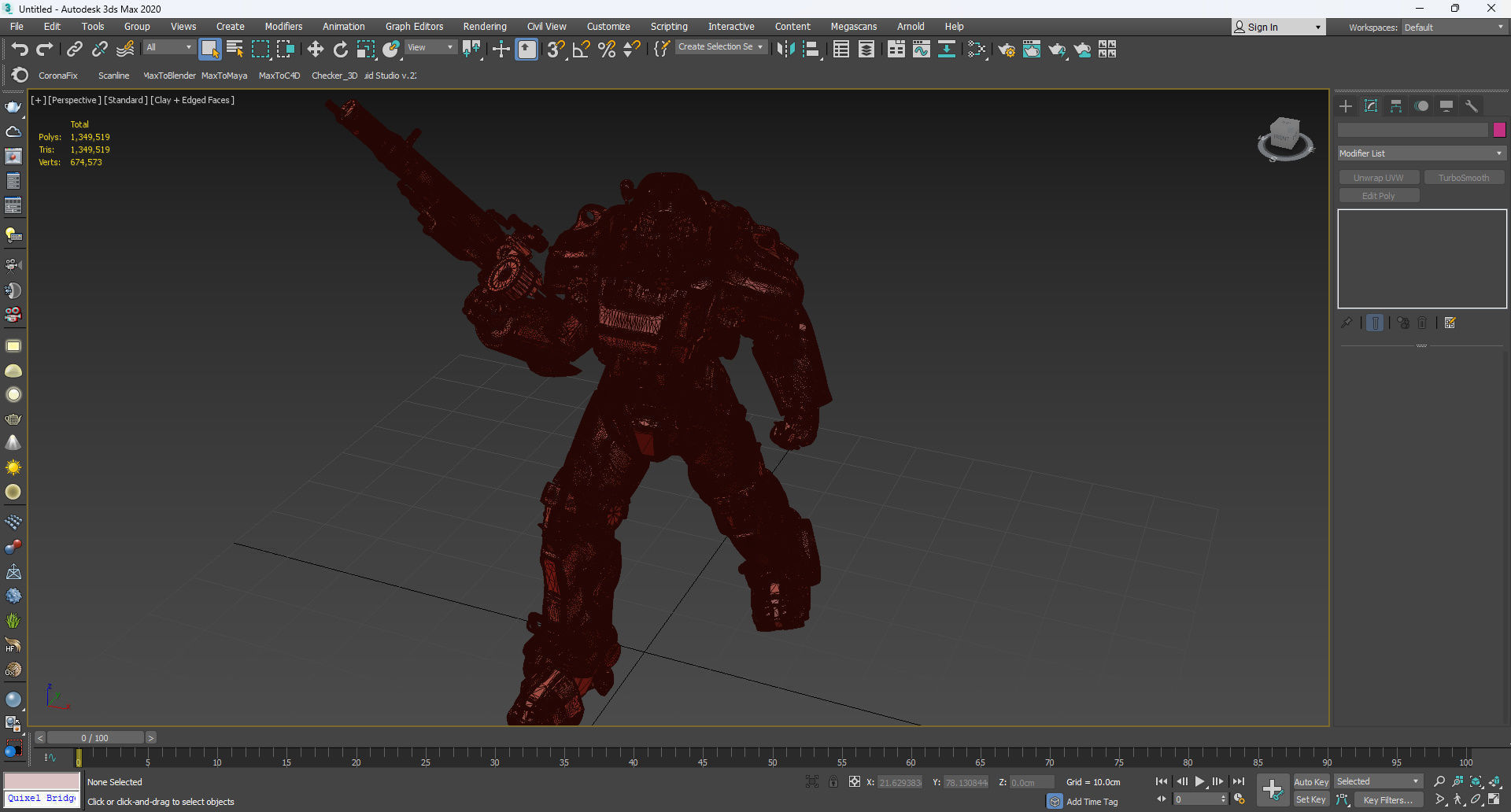 Fallout Combat Infantry Armor Walking for 3D Print 3D print model_19