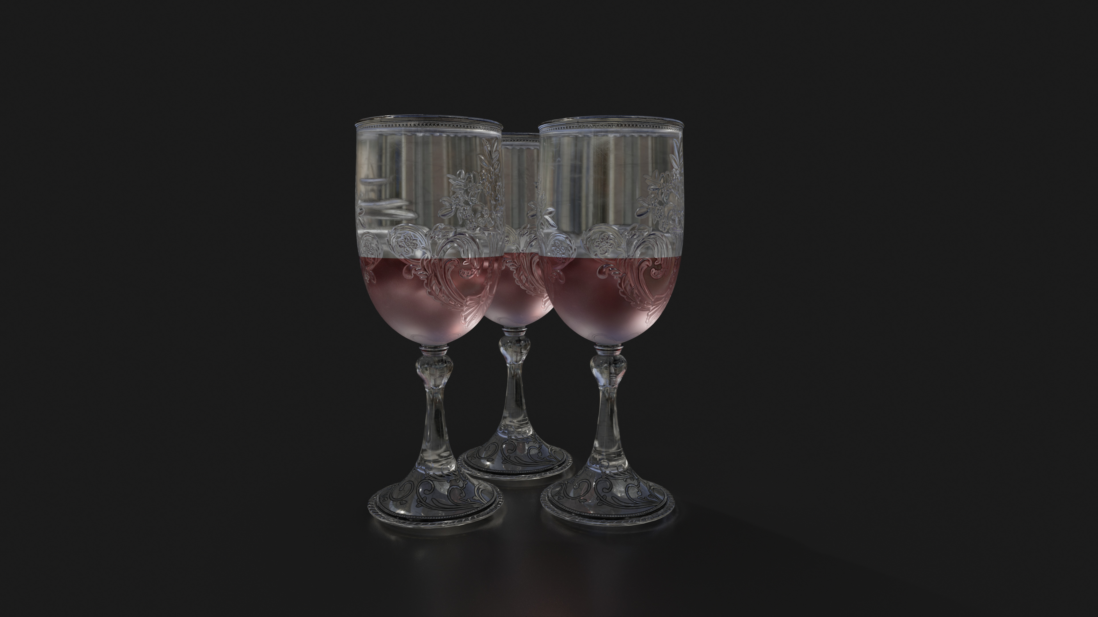 Wine Glass Free 3D model_3