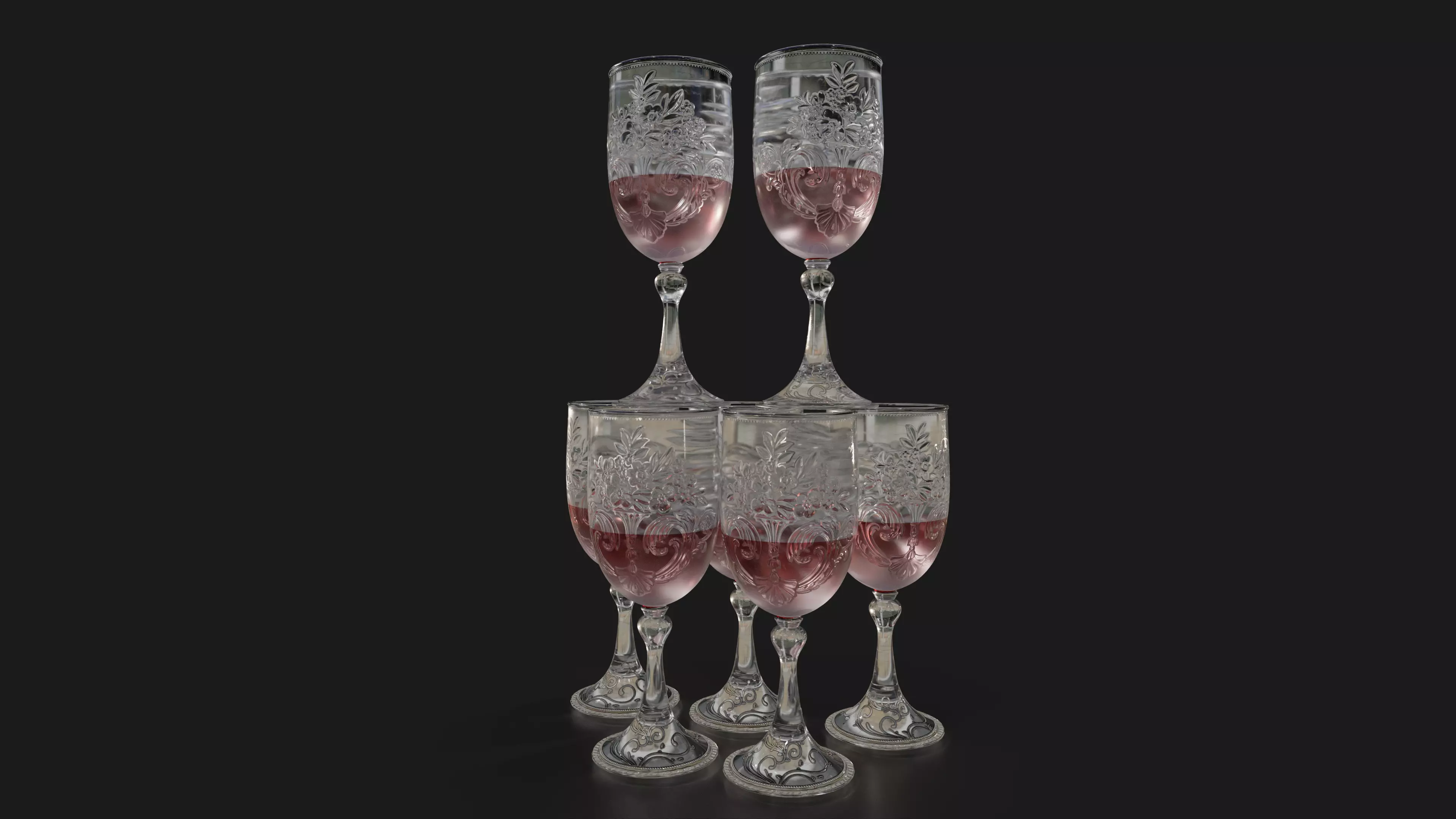 Wine Glass Free 3D model_0