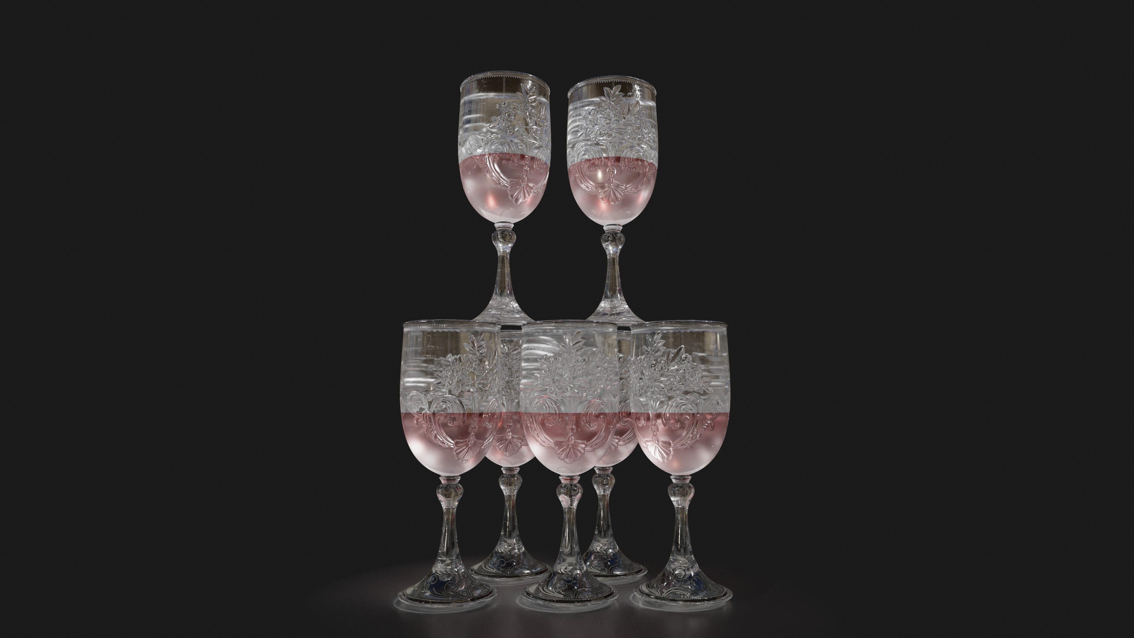 Wine Glass Free 3D model_4
