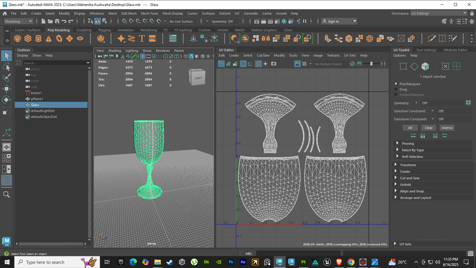 Wine Glass Free 3D model_1