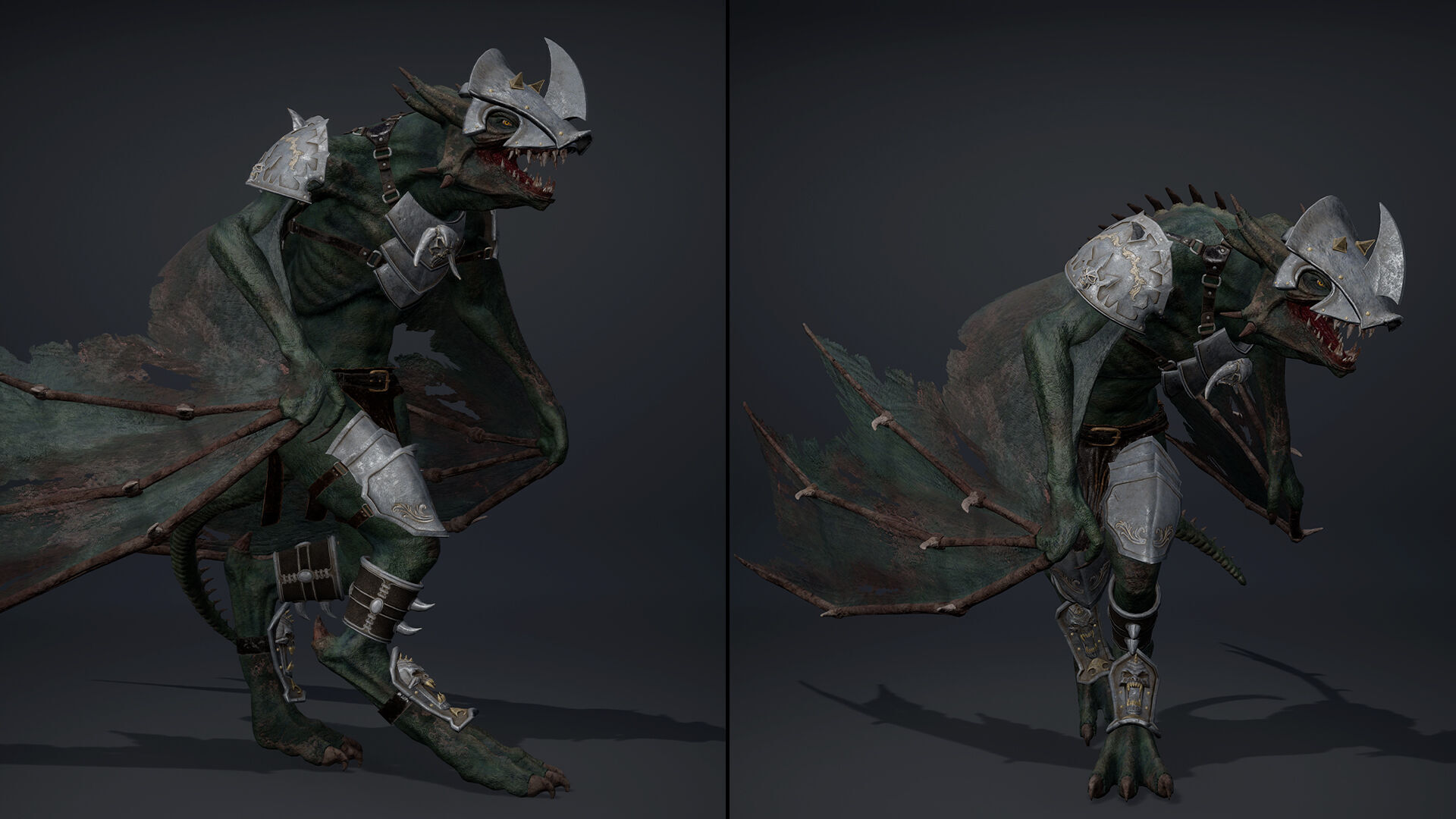 Mist Swordman Wing1 Low-poly 3D model_12