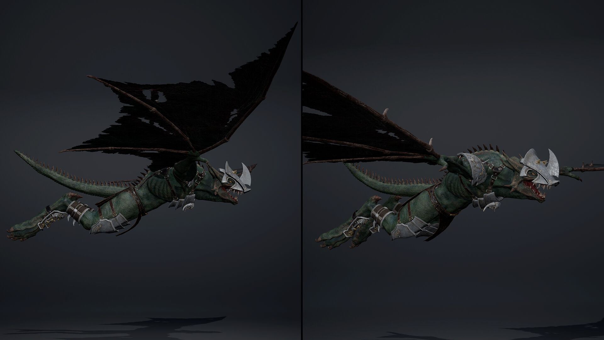 Mist Swordman Wing1 Low-poly 3D model_6