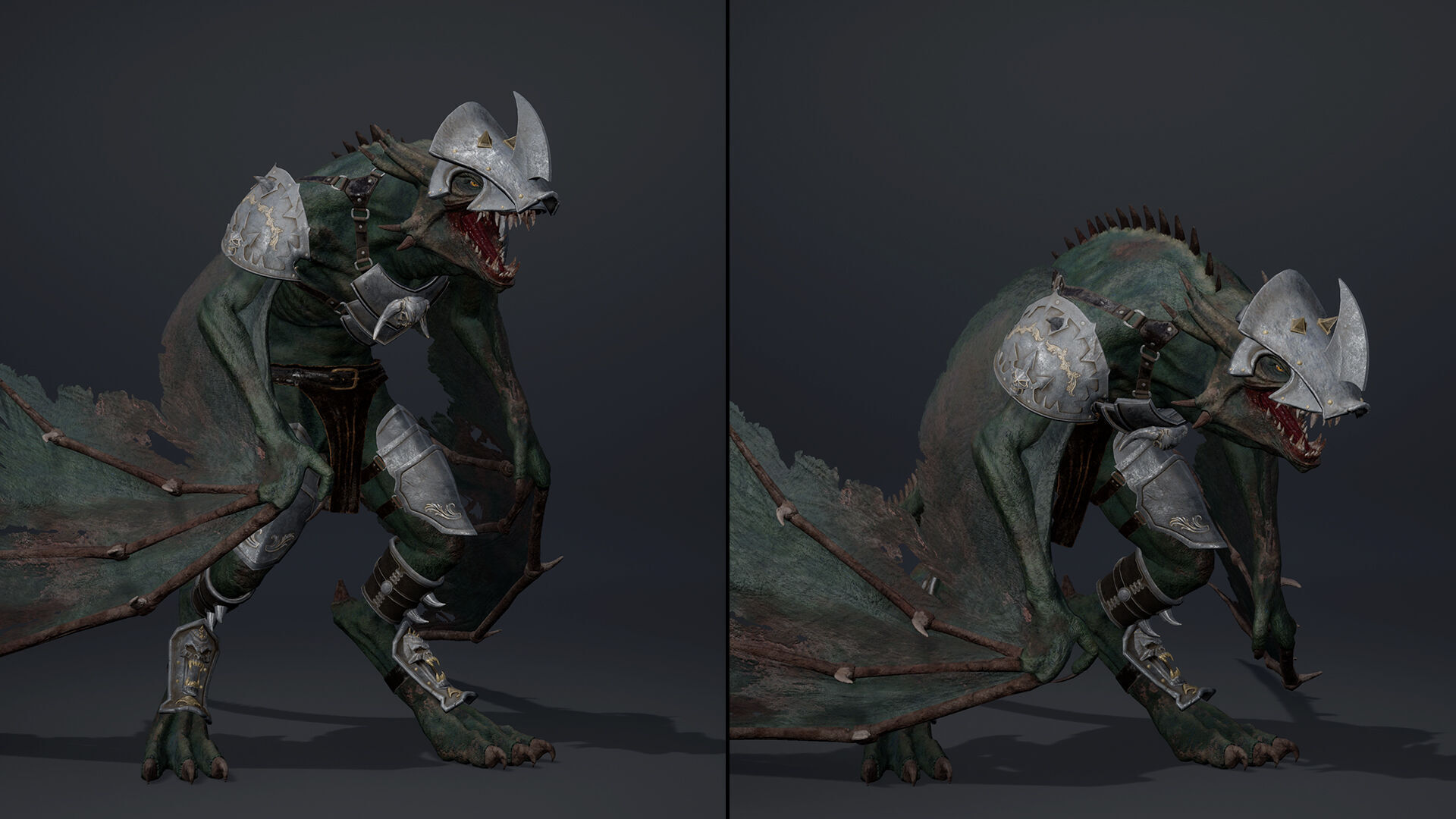 Mist Swordman Wing1 Low-poly 3D model_10