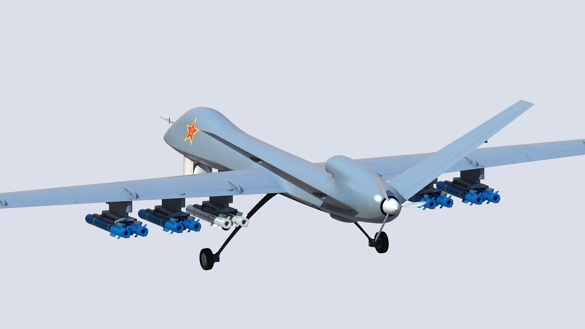 PLA CH-5 UAV 3D model_13