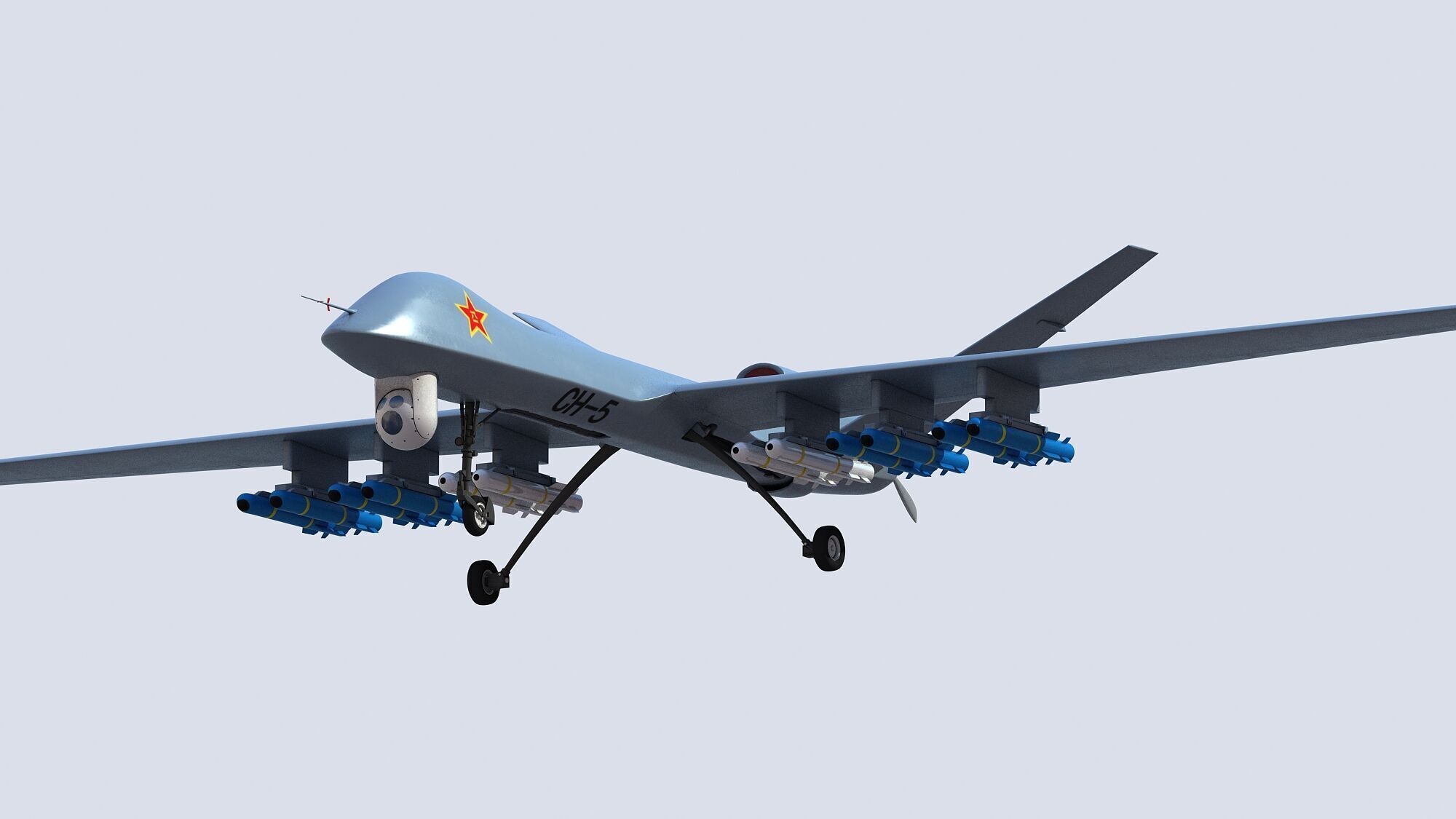 PLA CH-5 UAV 3D model_5