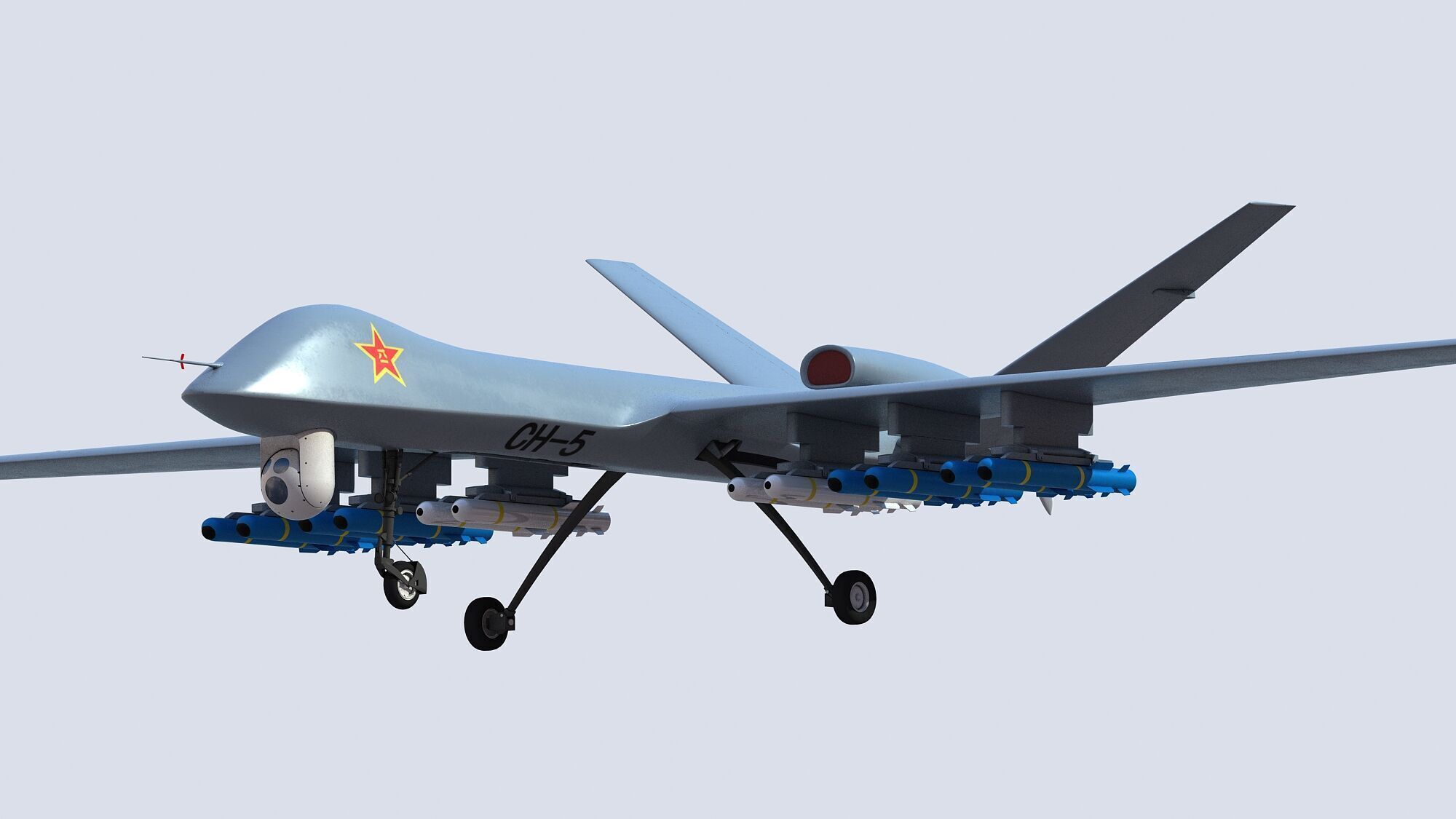 PLA CH-5 UAV 3D model_15