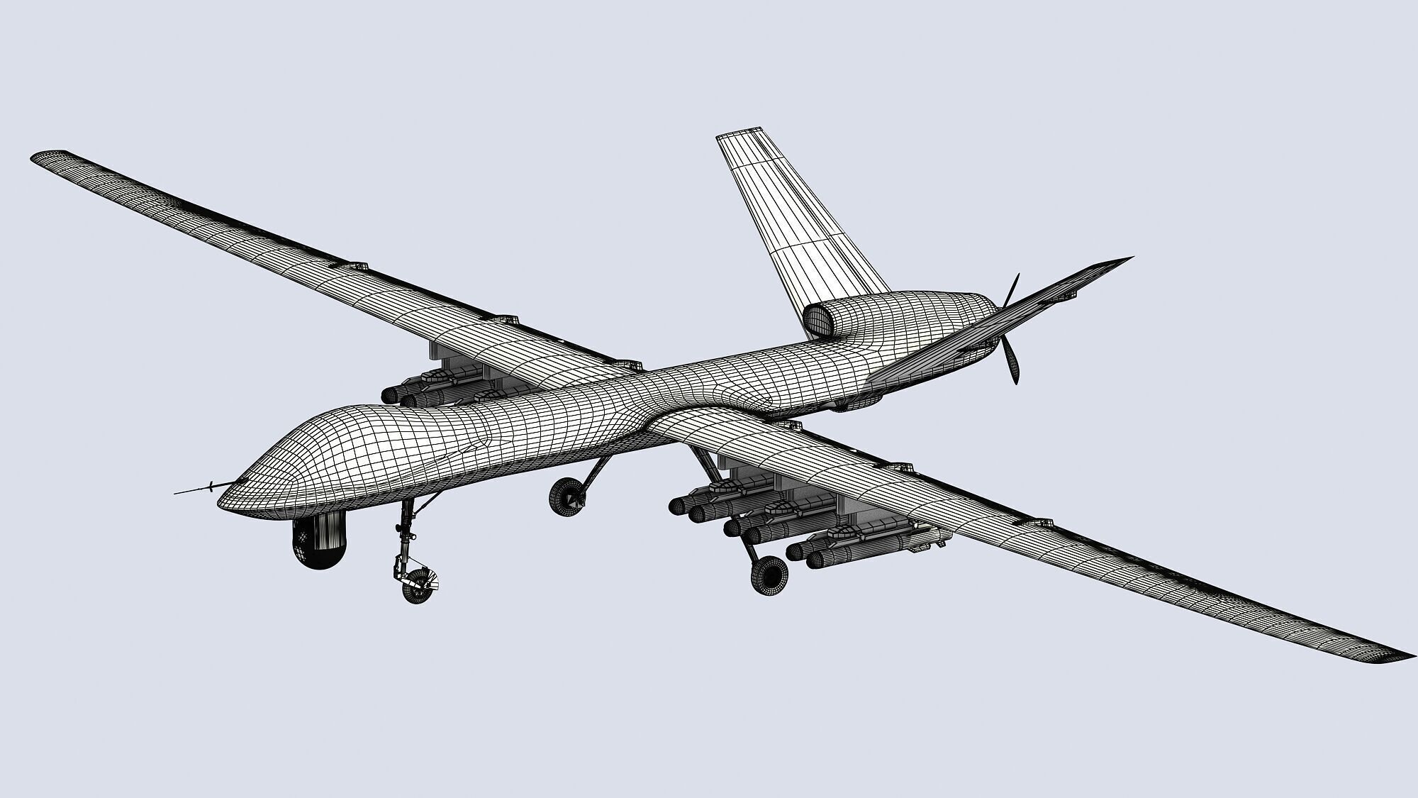PLA CH-5 UAV 3D model_16