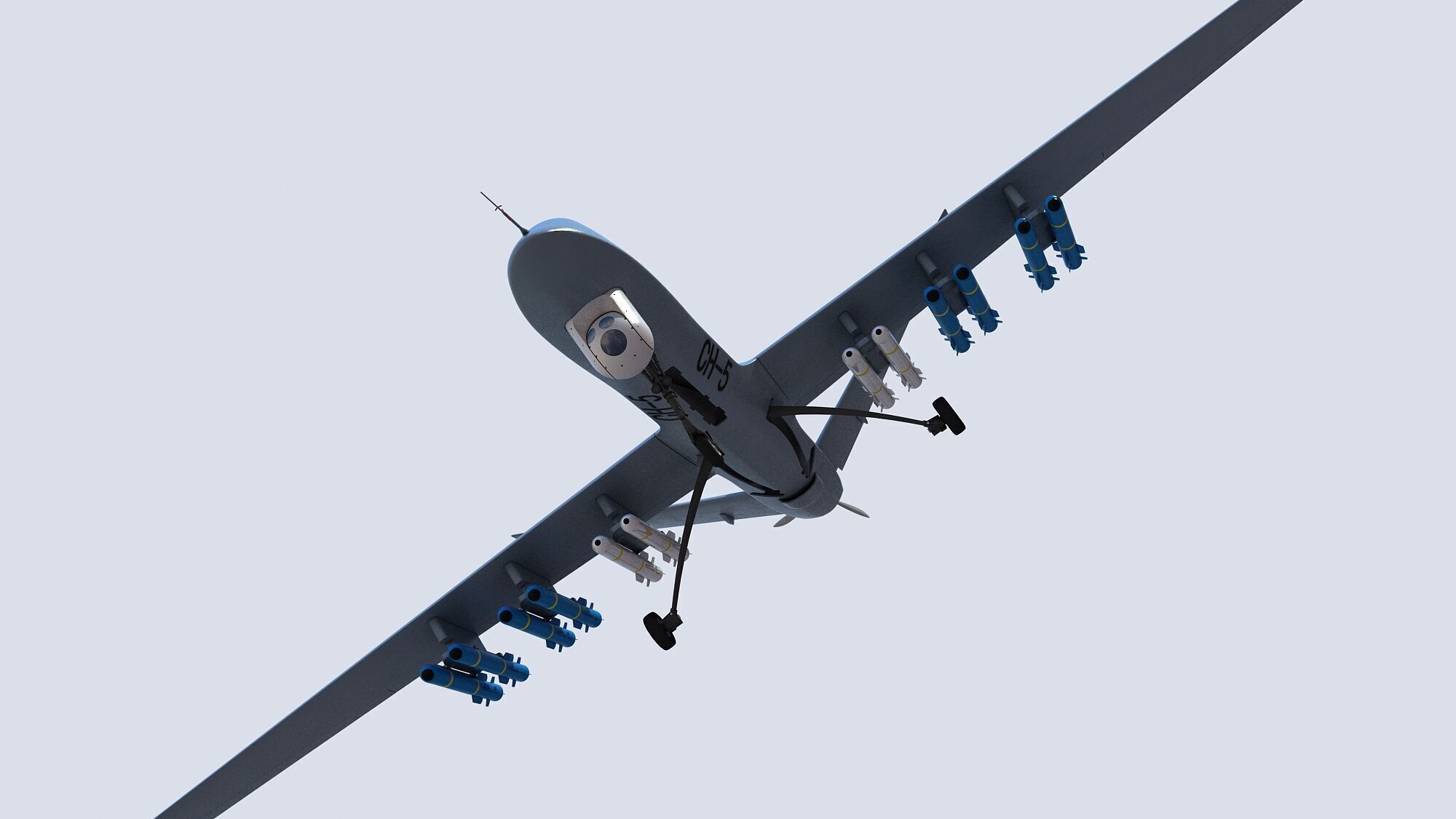 PLA CH-5 UAV 3D model_7