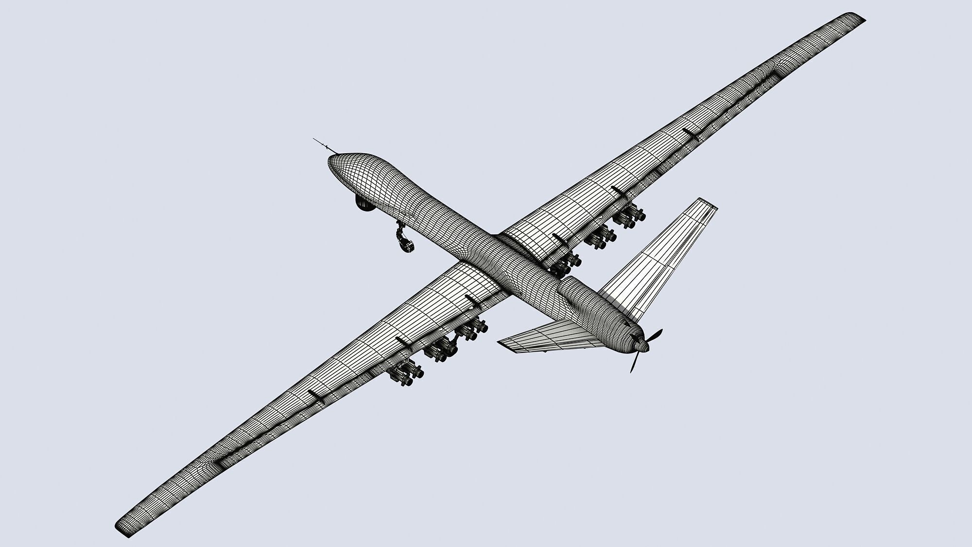 PLA CH-5 UAV 3D model_17
