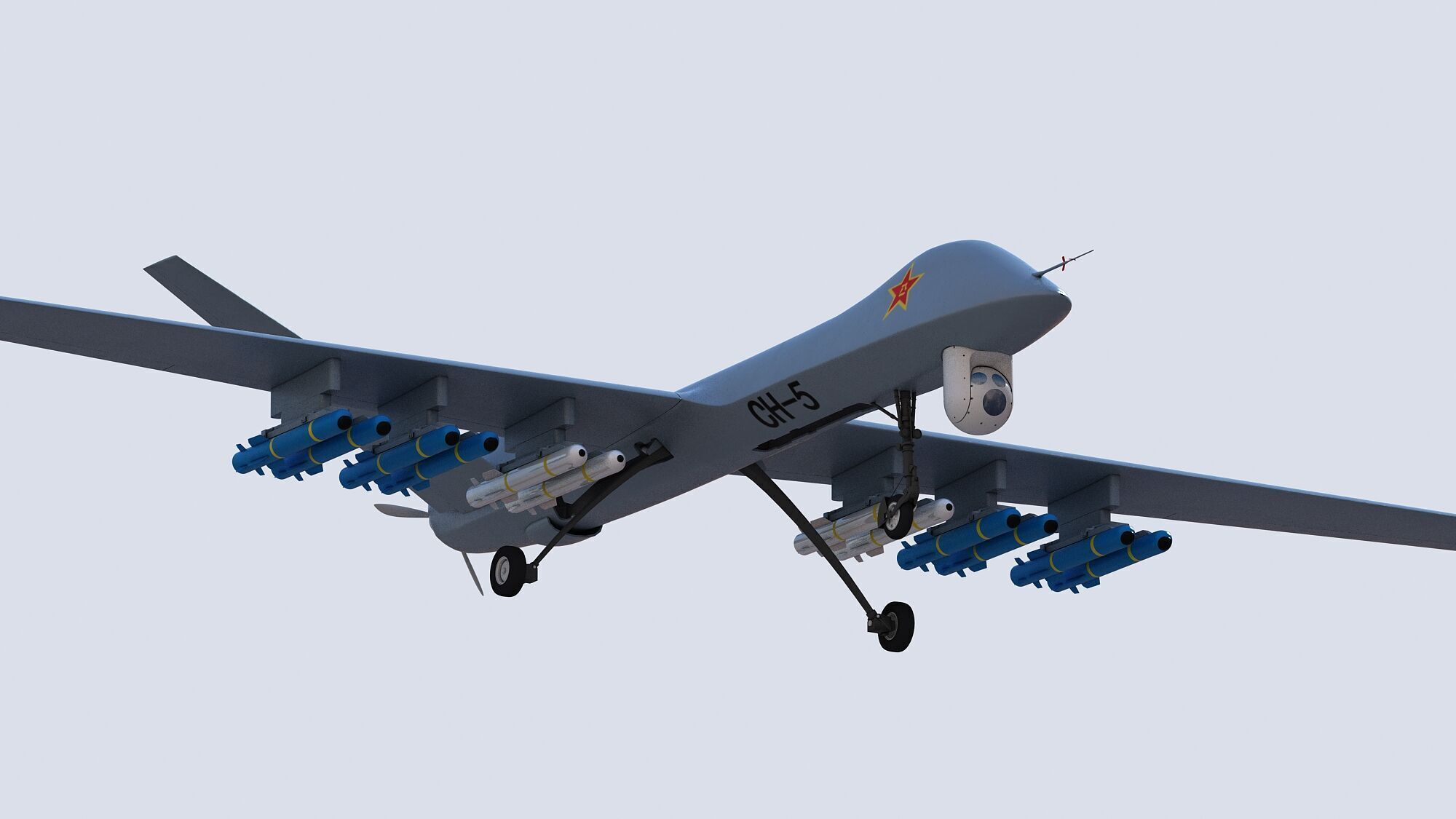 PLA CH-5 UAV 3D model_2