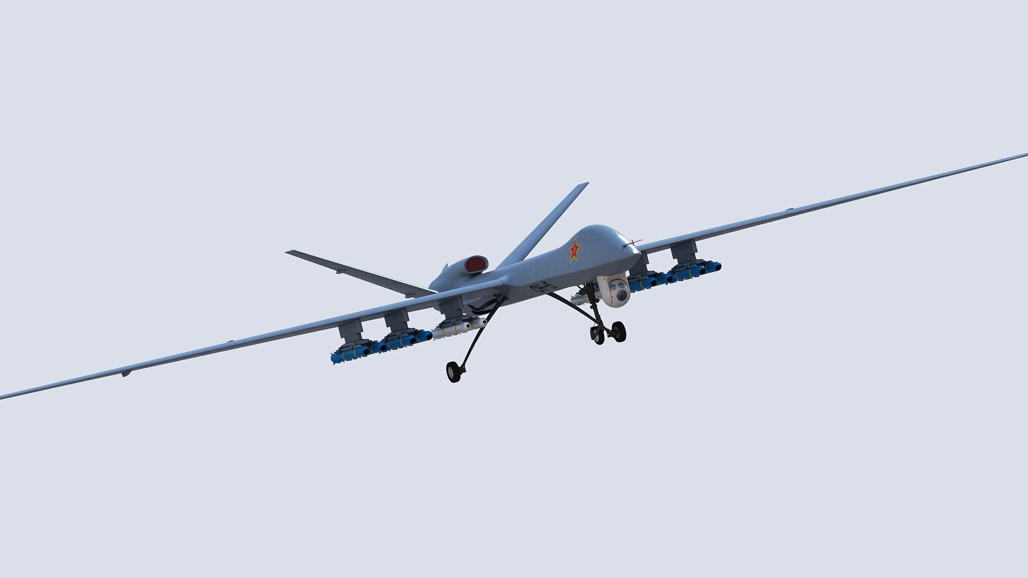 PLA CH-5 UAV 3D model_4