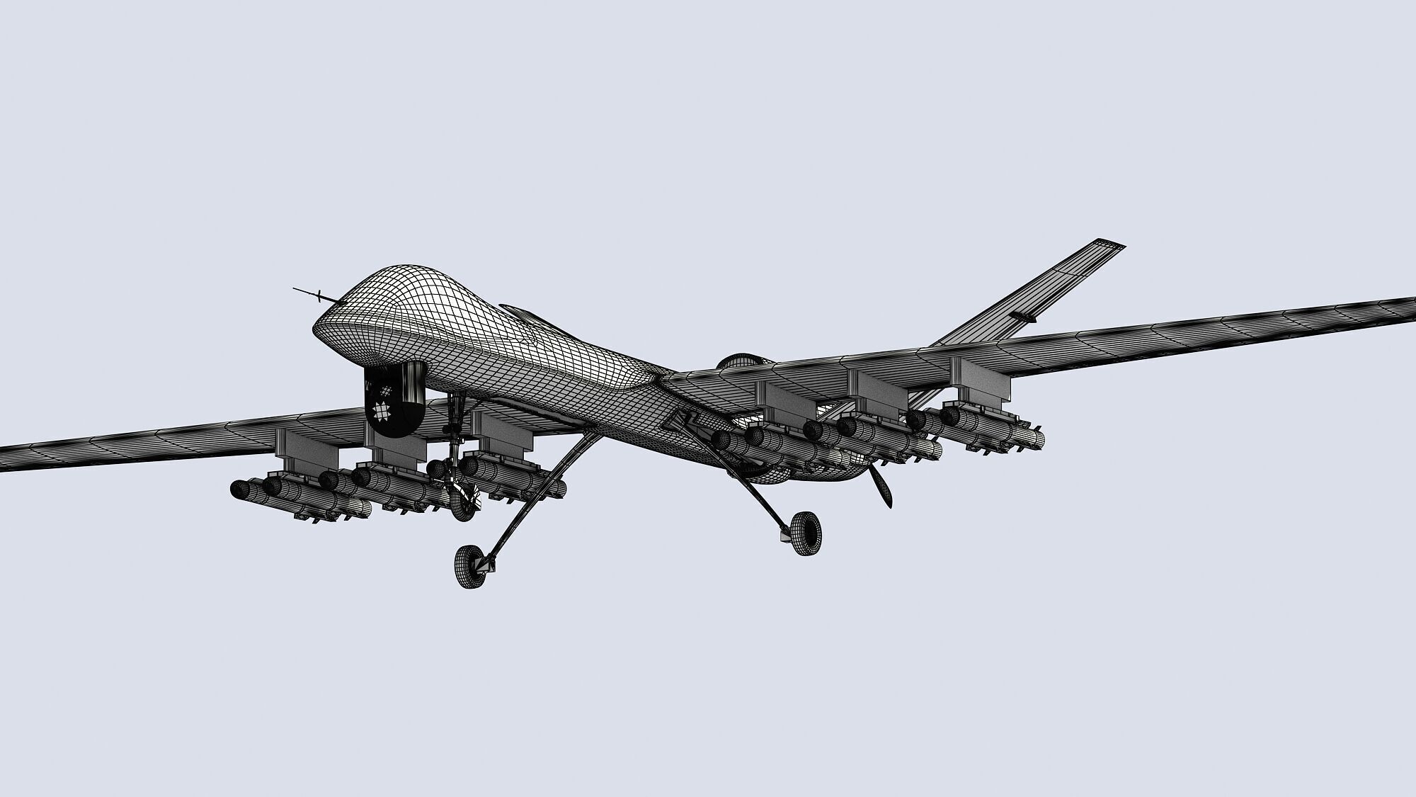 PLA CH-5 UAV 3D model_18