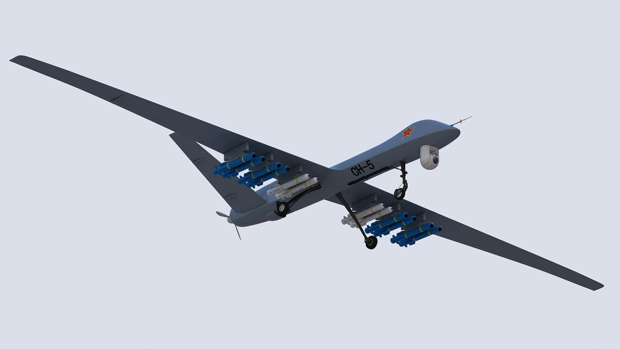 PLA CH-5 UAV 3D model_6