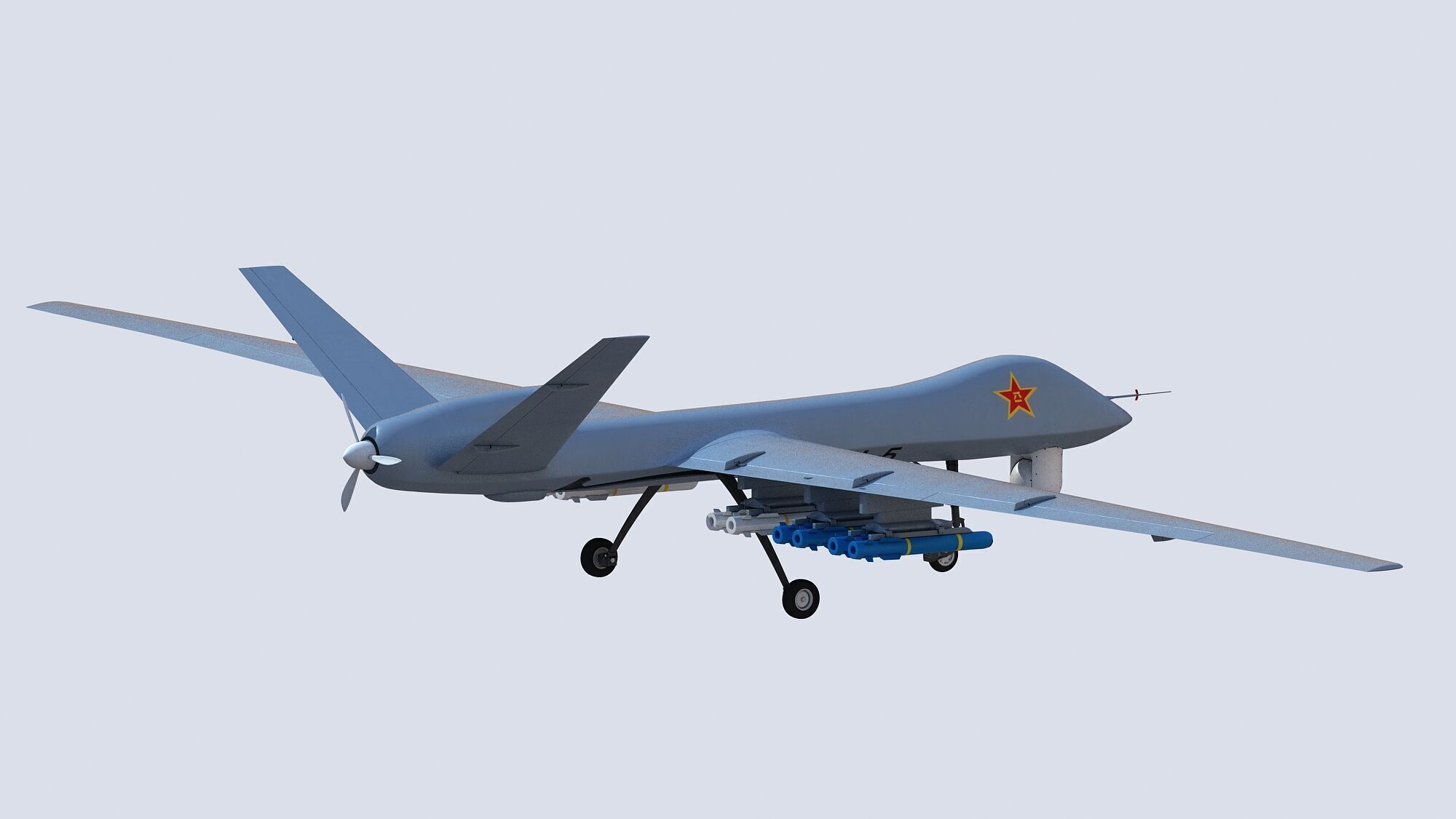 PLA CH-5 UAV 3D model_8