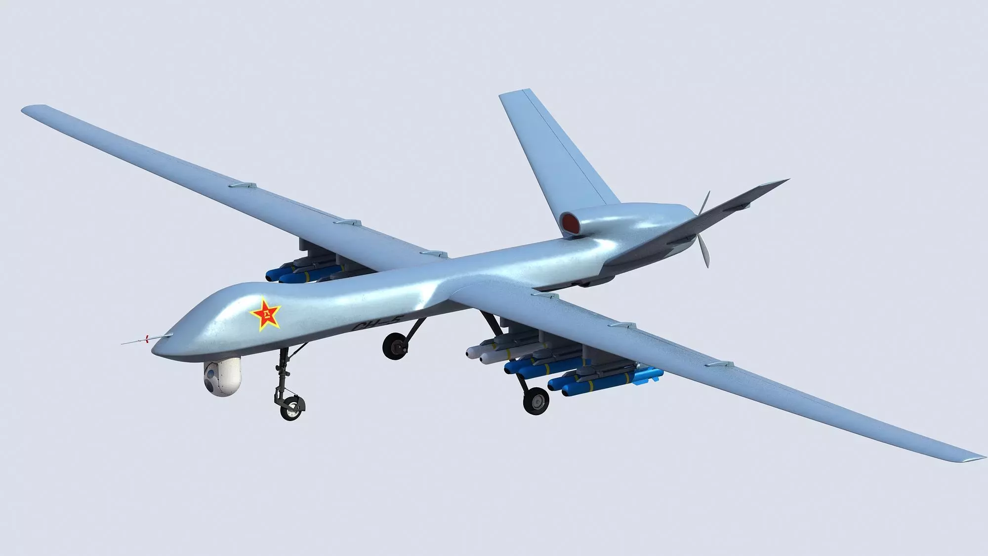 PLA CH-5 UAV 3D model_0