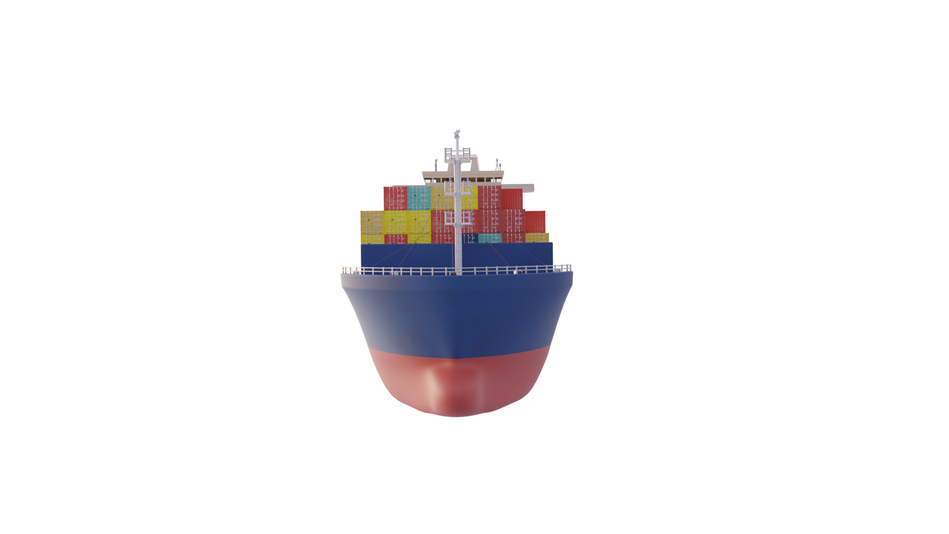 Container ship - Cargo ship 3D model_6