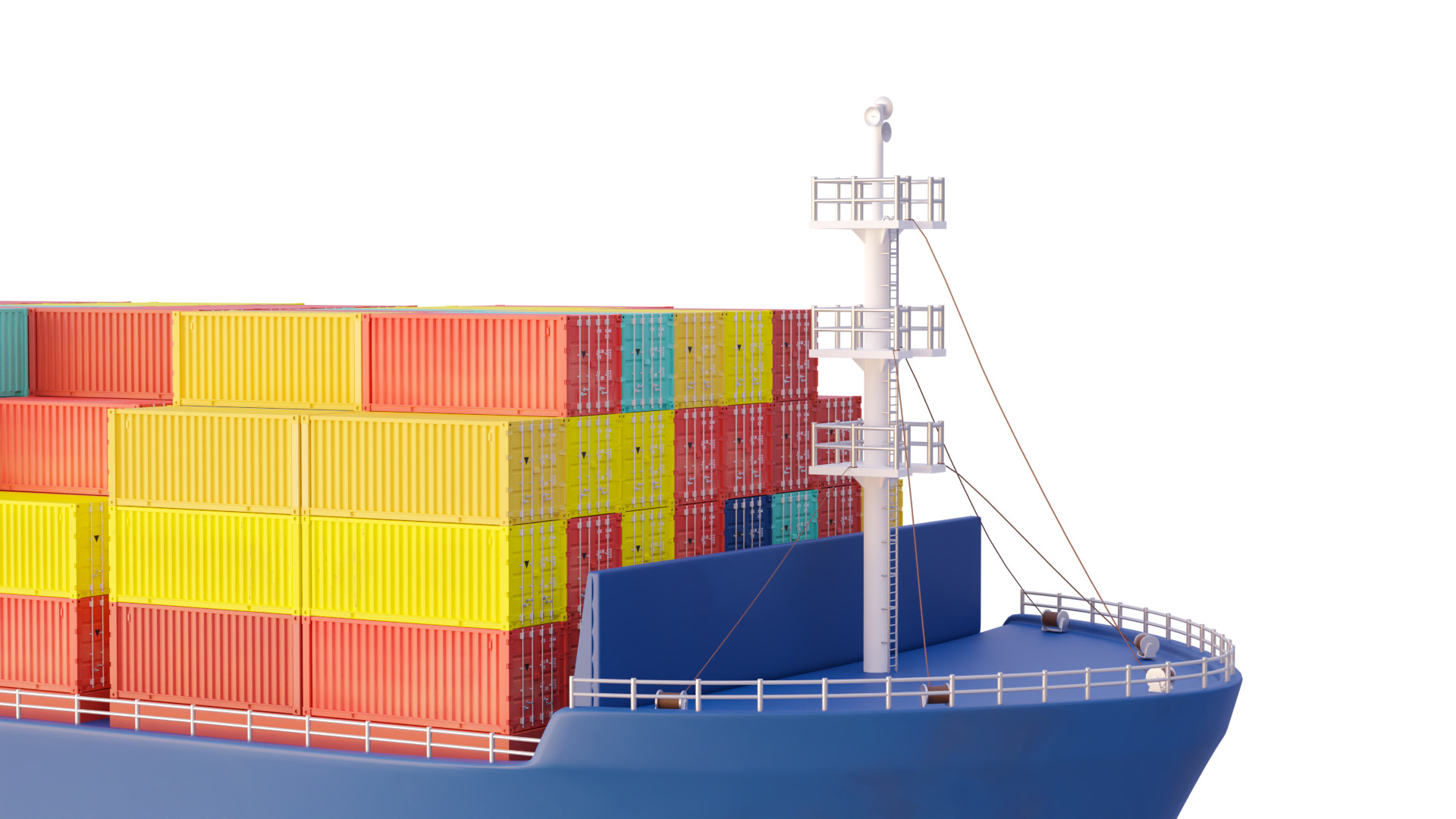 Container ship - Cargo ship 3D model_12