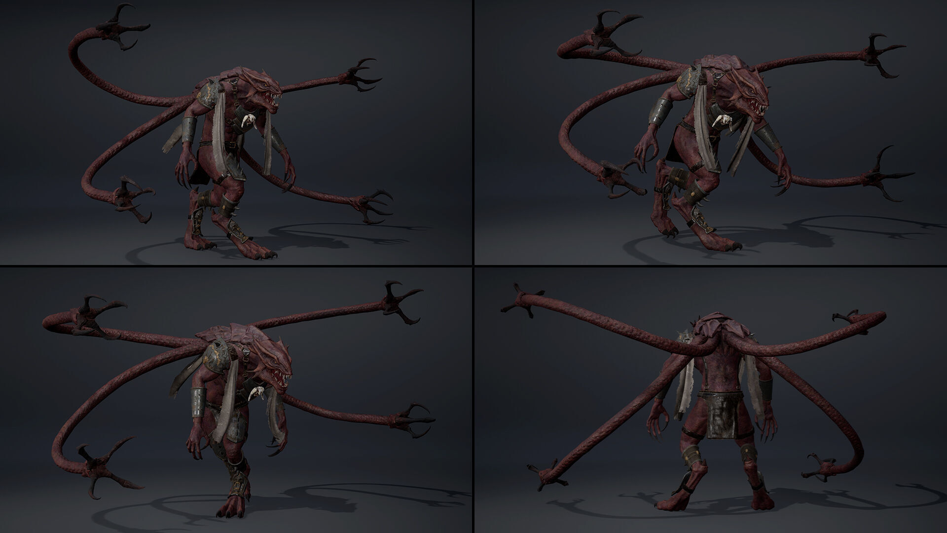 Mist Swordman Tentacle Low-poly 3D model_18