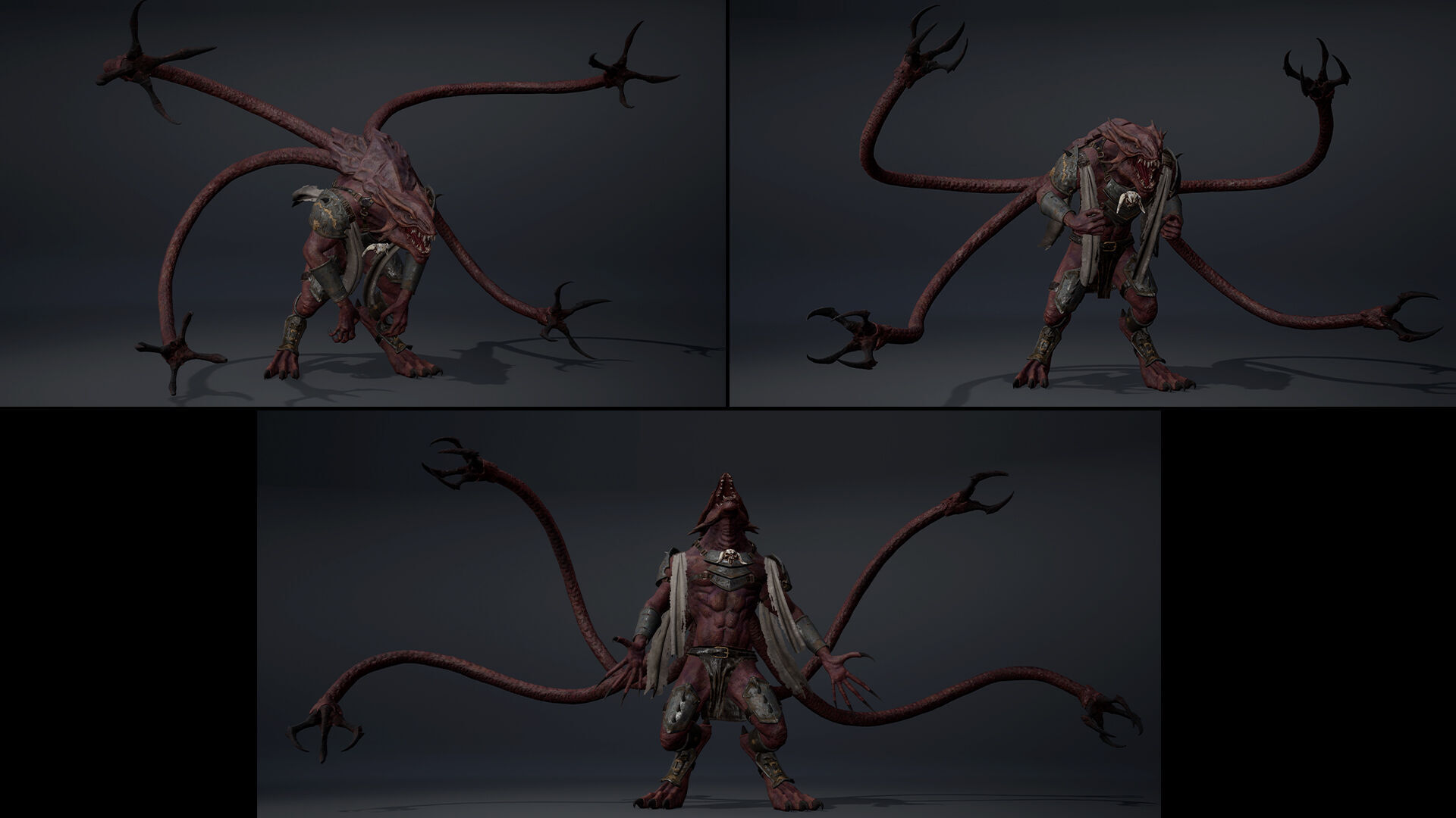 Mist Swordman Tentacle Low-poly 3D model_19