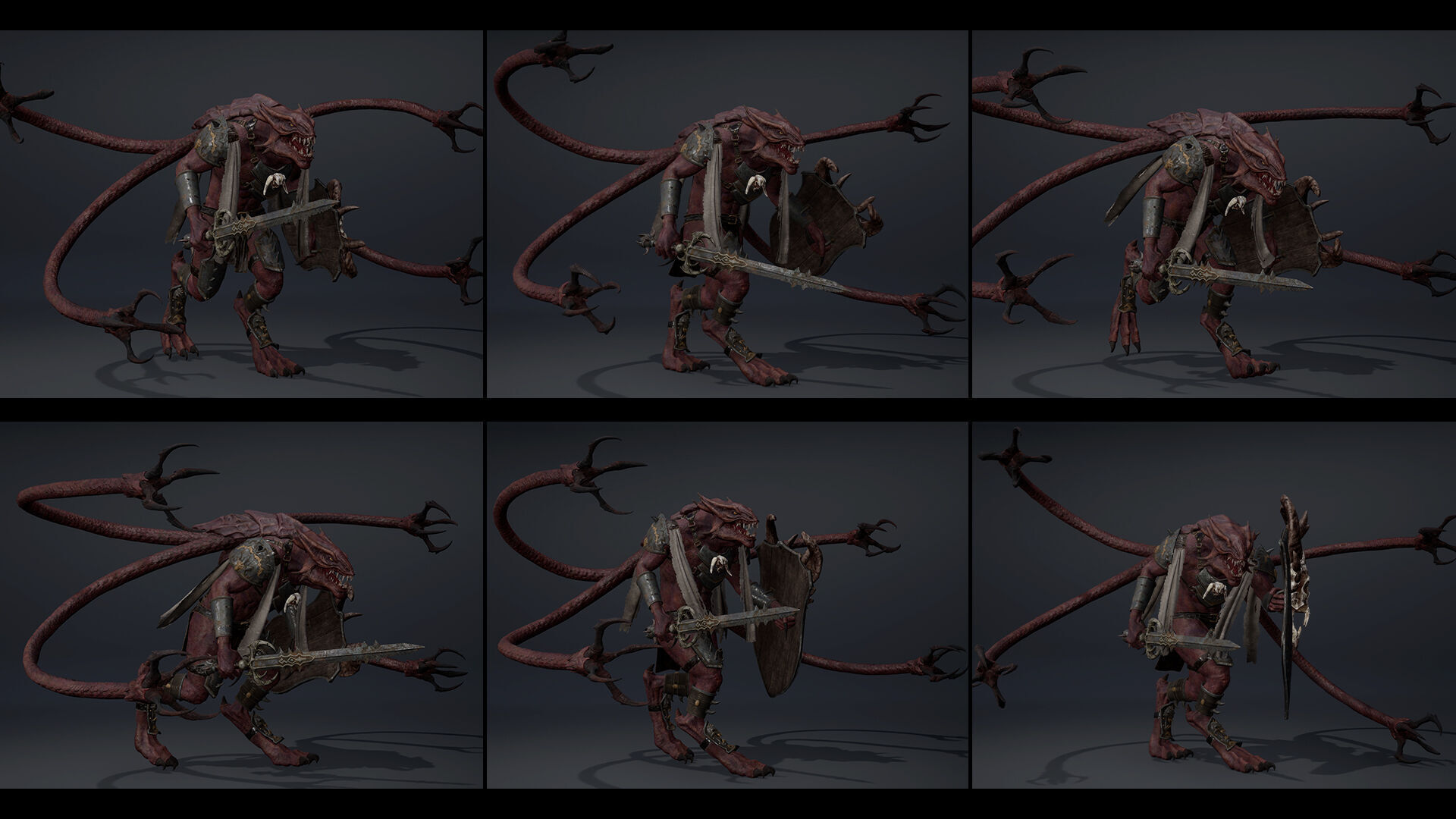 Mist Swordman Tentacle Low-poly 3D model_15