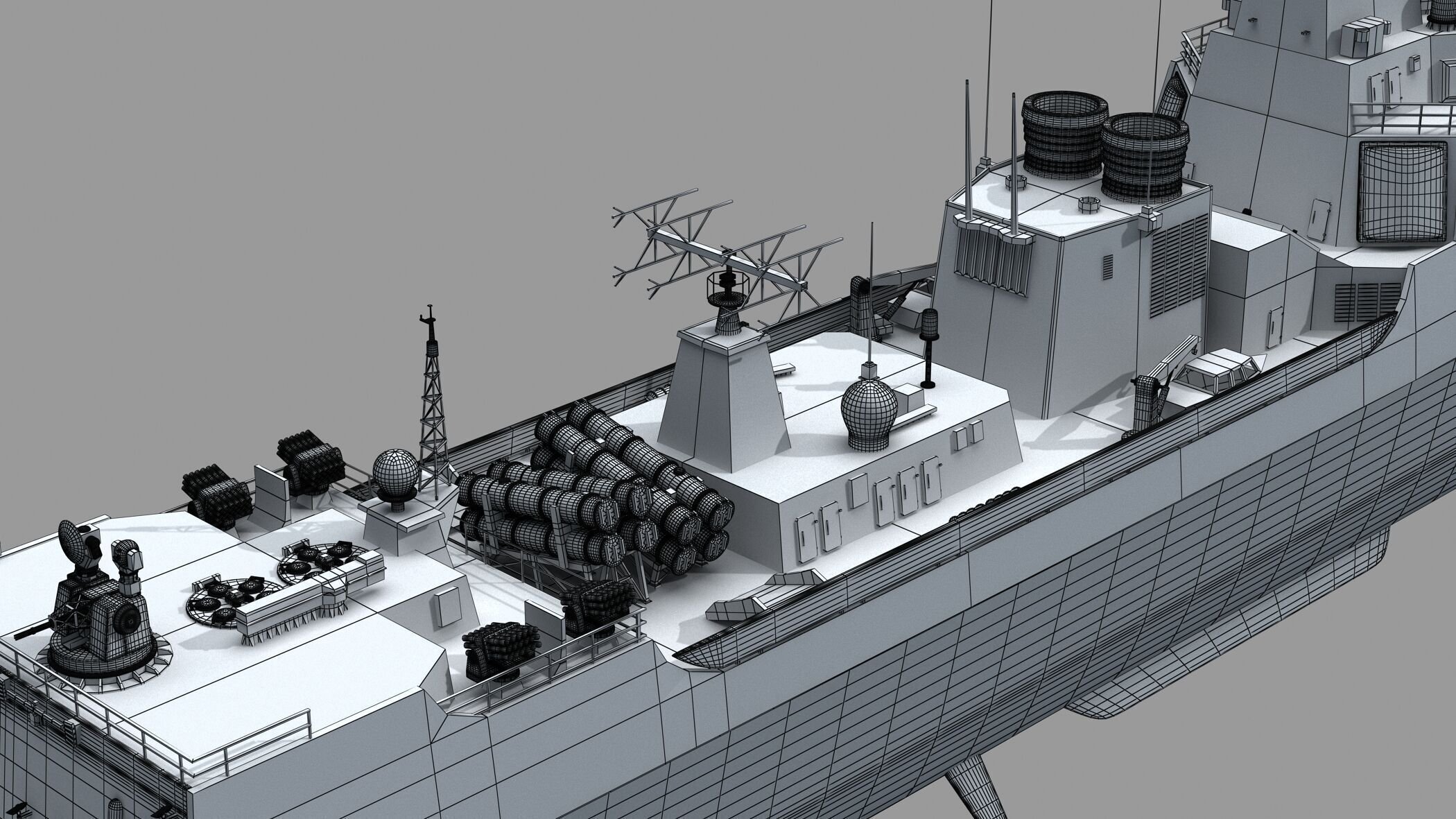 Chinese Navy Type 052C Destroyer 3D model_19