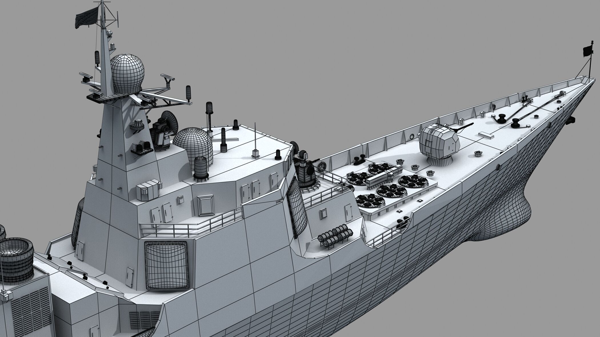 Chinese Navy Type 052C Destroyer 3D model_20