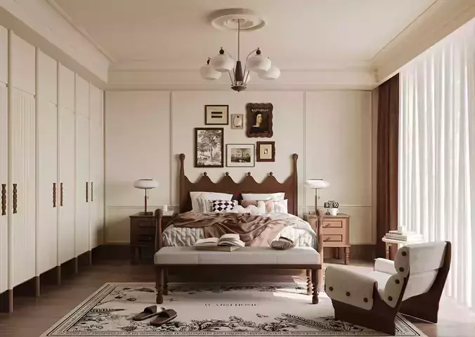 Bedroom interior 54 3D model