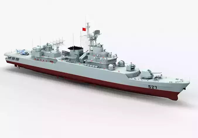 Chinese Navy Type053H3 Jiangwei Frigate 3D model