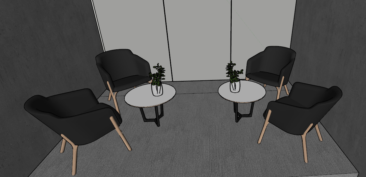 furniture cafe area family skp free Free 3D print model_1