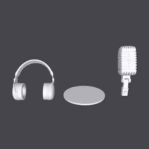 microphone and headphones
