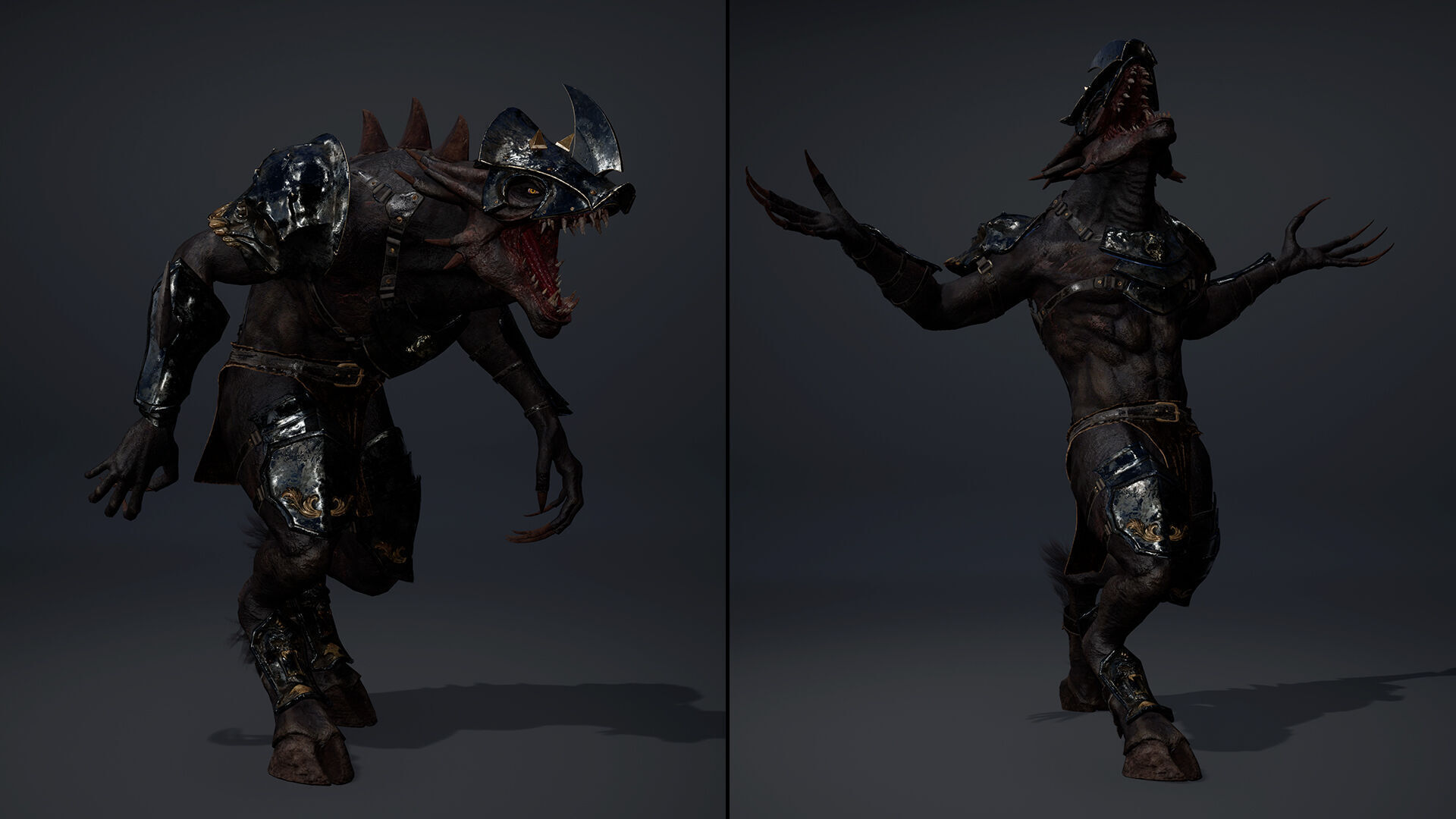 Mist Swordman Arm2 Brutal Low-poly 3D model_16