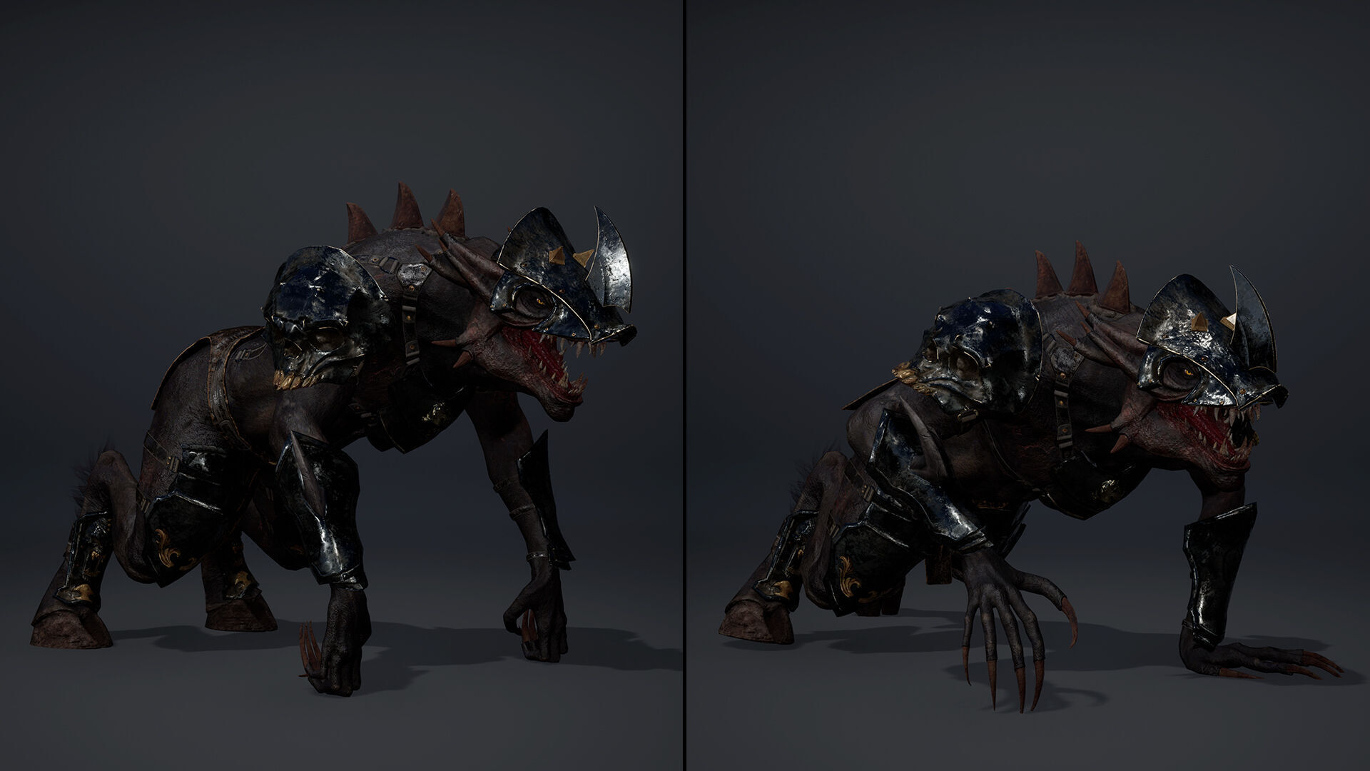 Mist Swordman Arm2 Brutal Low-poly 3D model_10