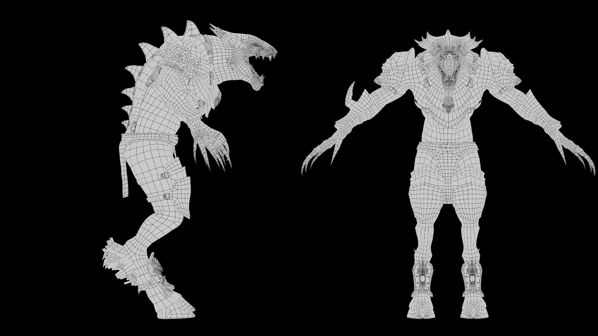 Mist Swordman Arm2 Brutal Low-poly 3D model_20