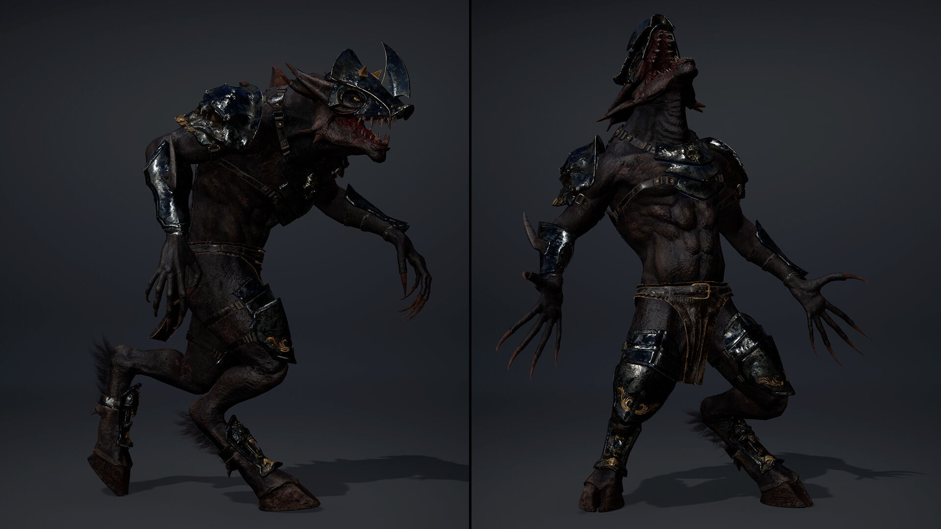 Mist Swordman Arm2 Brutal Low-poly 3D model_17