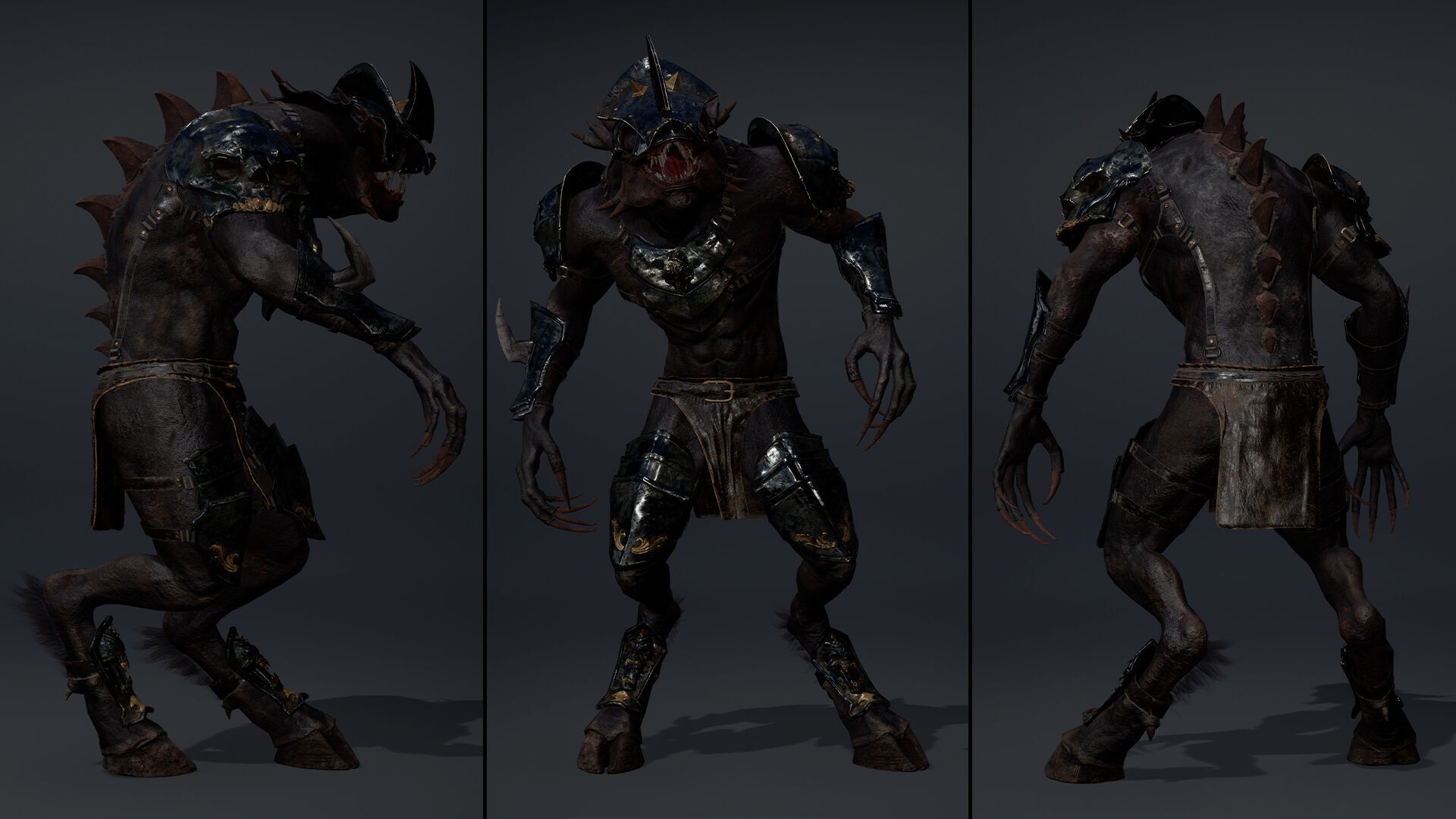 Mist Swordman Arm2 Brutal Low-poly 3D model_11