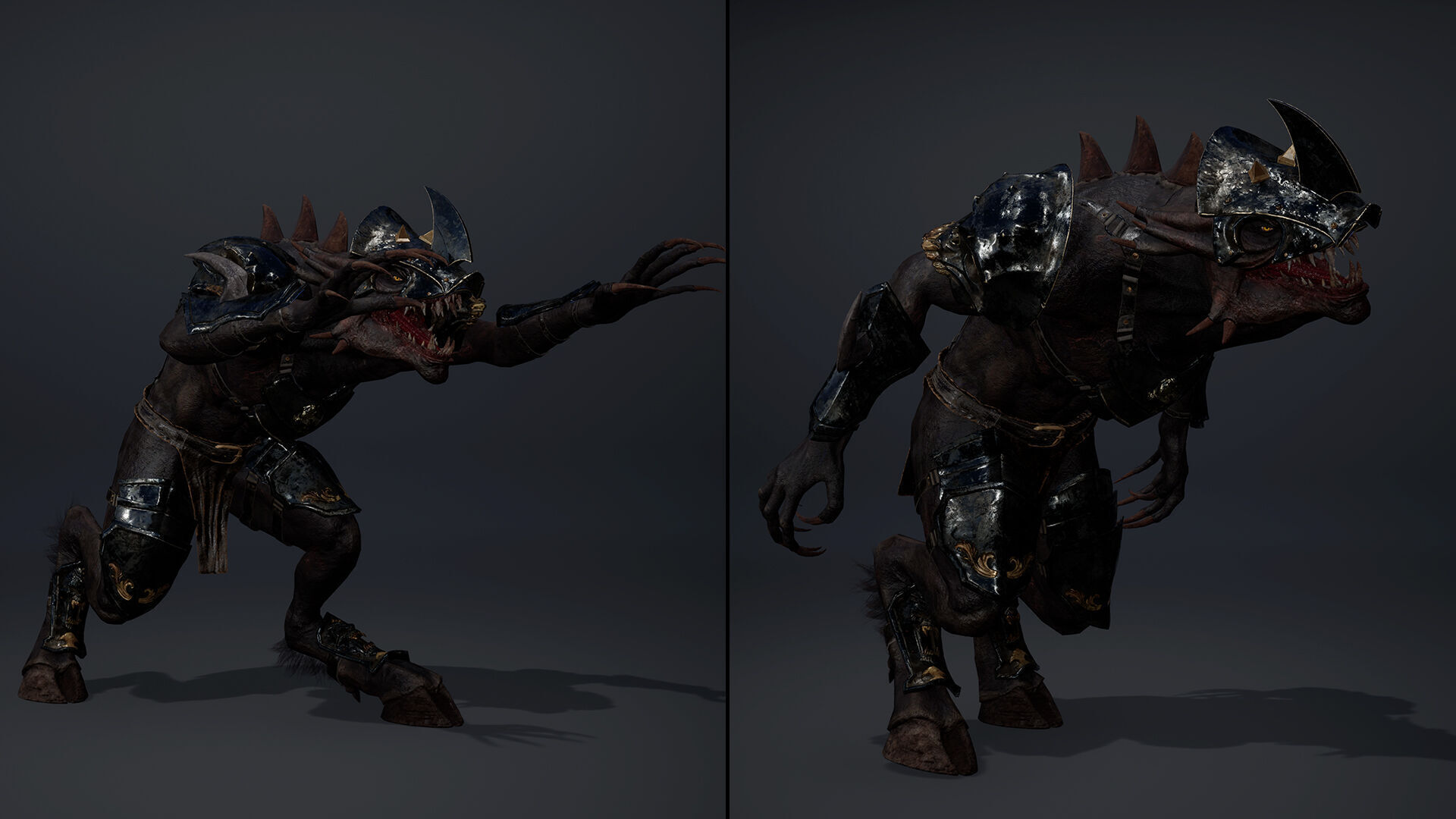 Mist Swordman Arm2 Brutal Low-poly 3D model_15