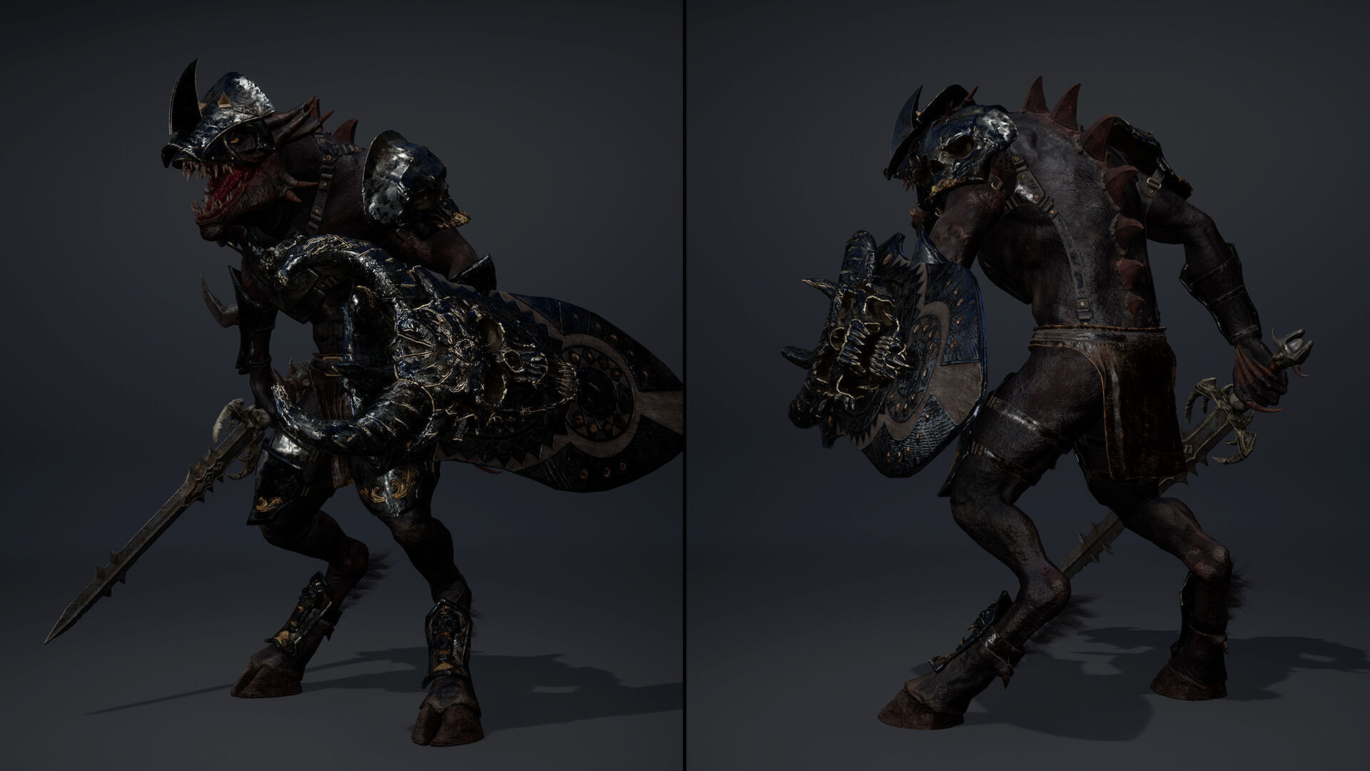 Mist Swordman Arm2 Brutal Low-poly 3D model_19