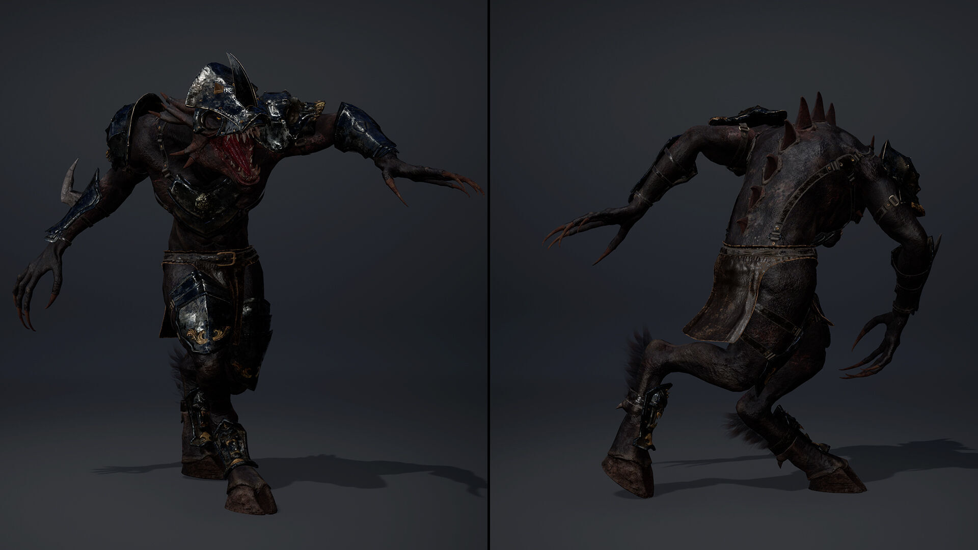 Mist Swordman Arm2 Brutal Low-poly 3D model_18