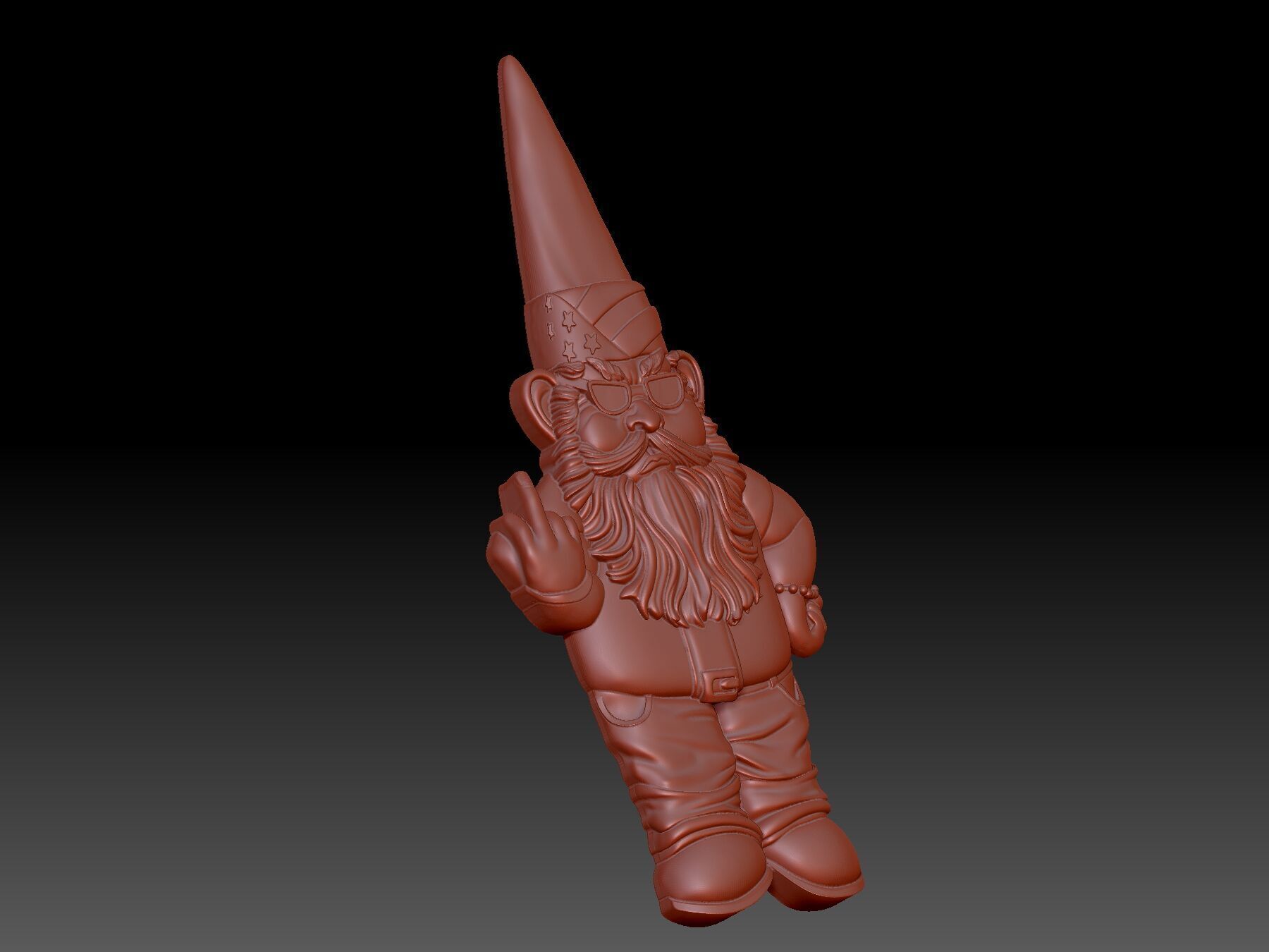 Gnome 3D print model_3